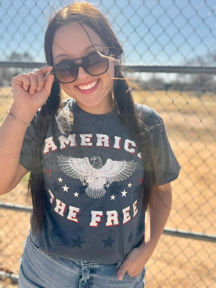 America The Free Denim Star Tee