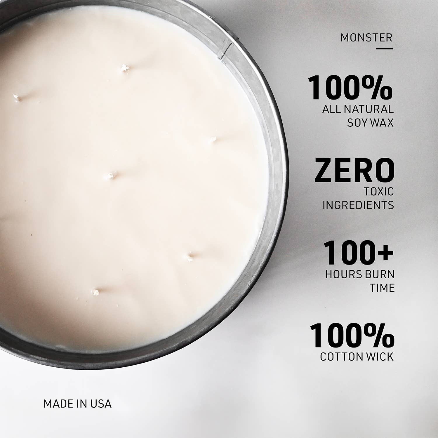 9 Pound Monster Candle: Milk & Sugar