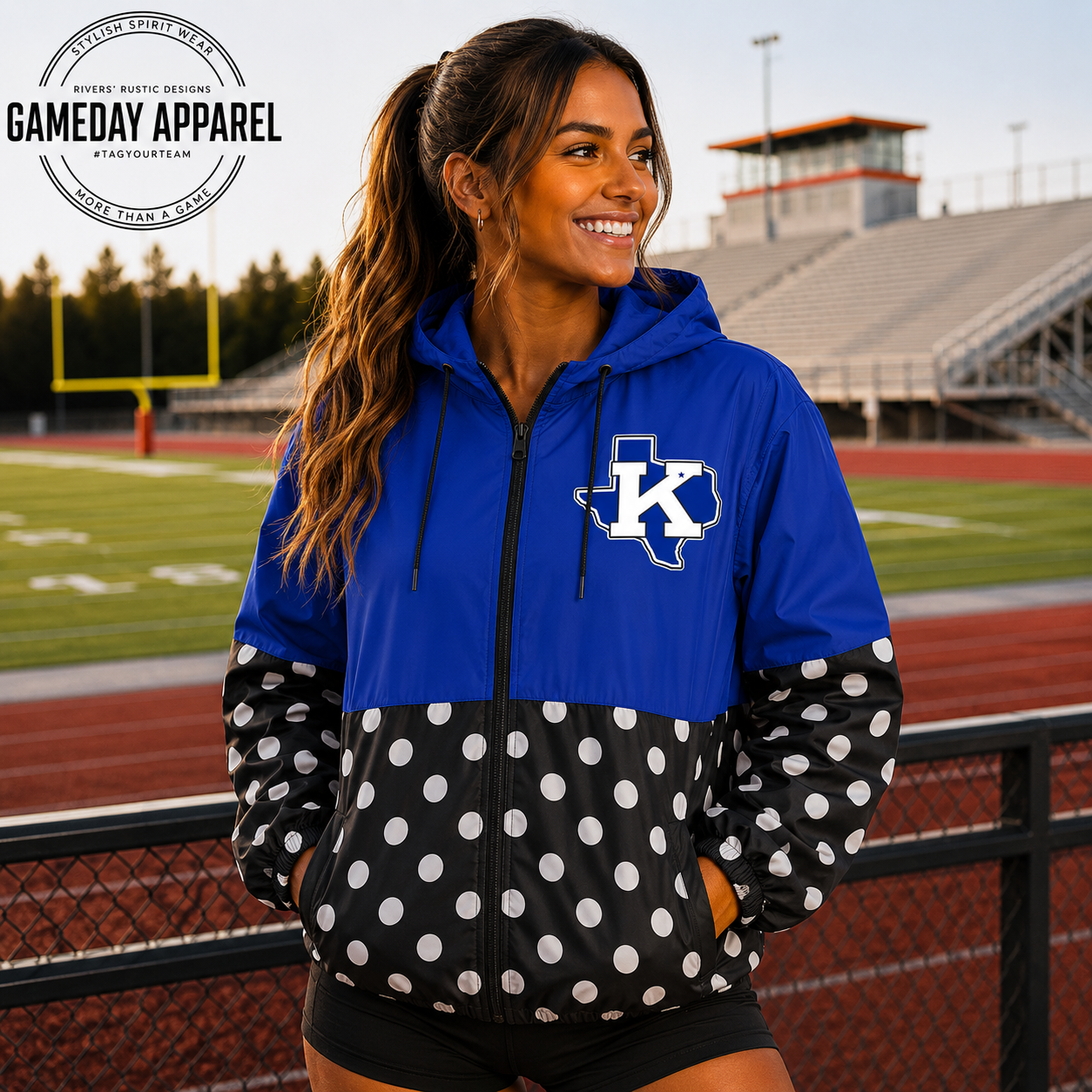 PREORDER | Krum Polka Zip Windbreaker **ETA 4-6weeks