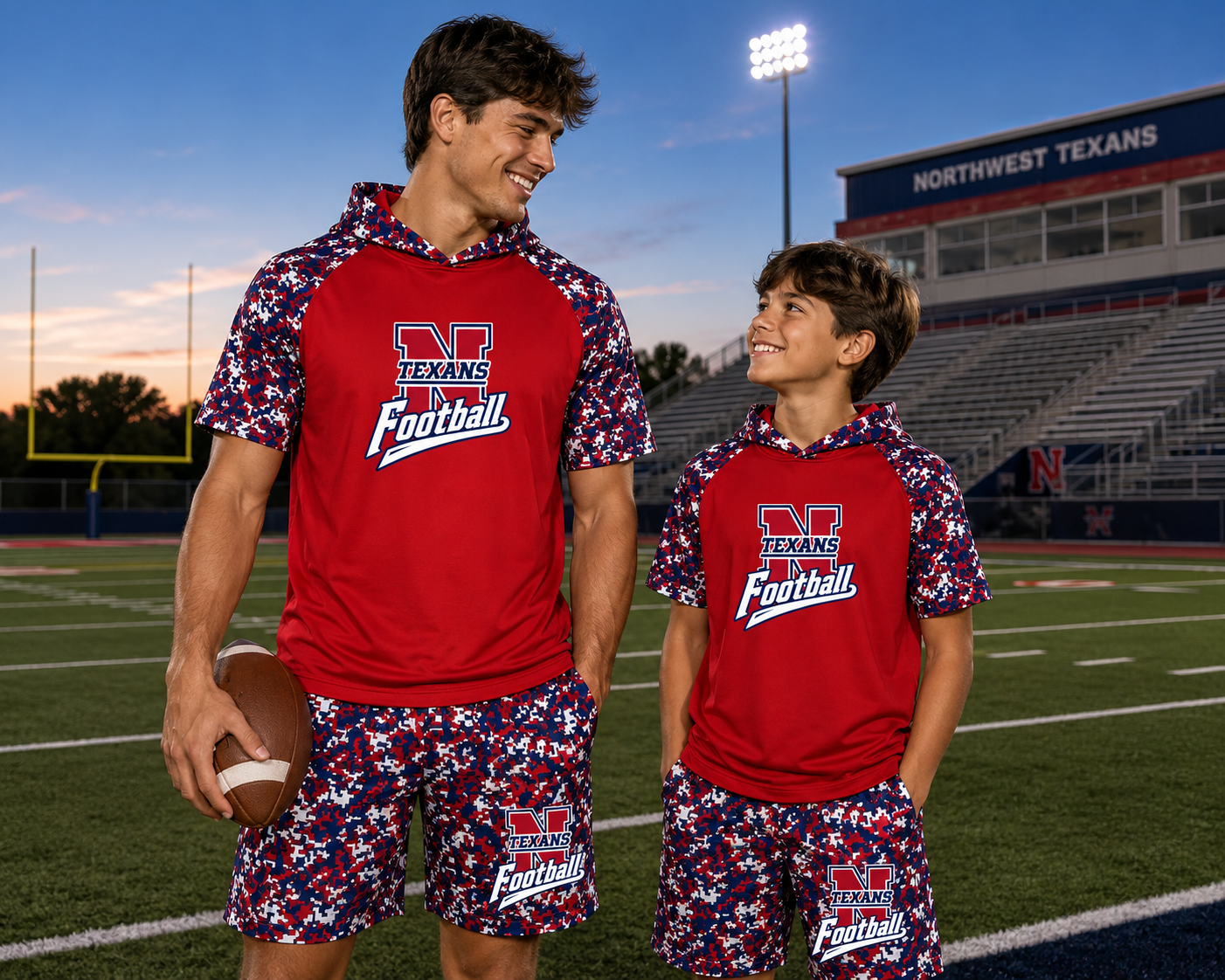 PREORDER | Texans Digital Camo Performance Hoodie & Shorts
