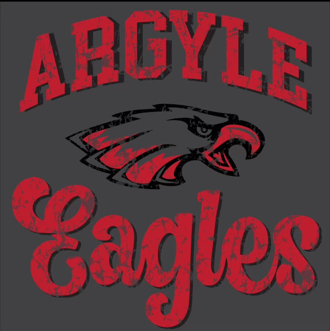 Argyle Eagles Vintage Style Tee