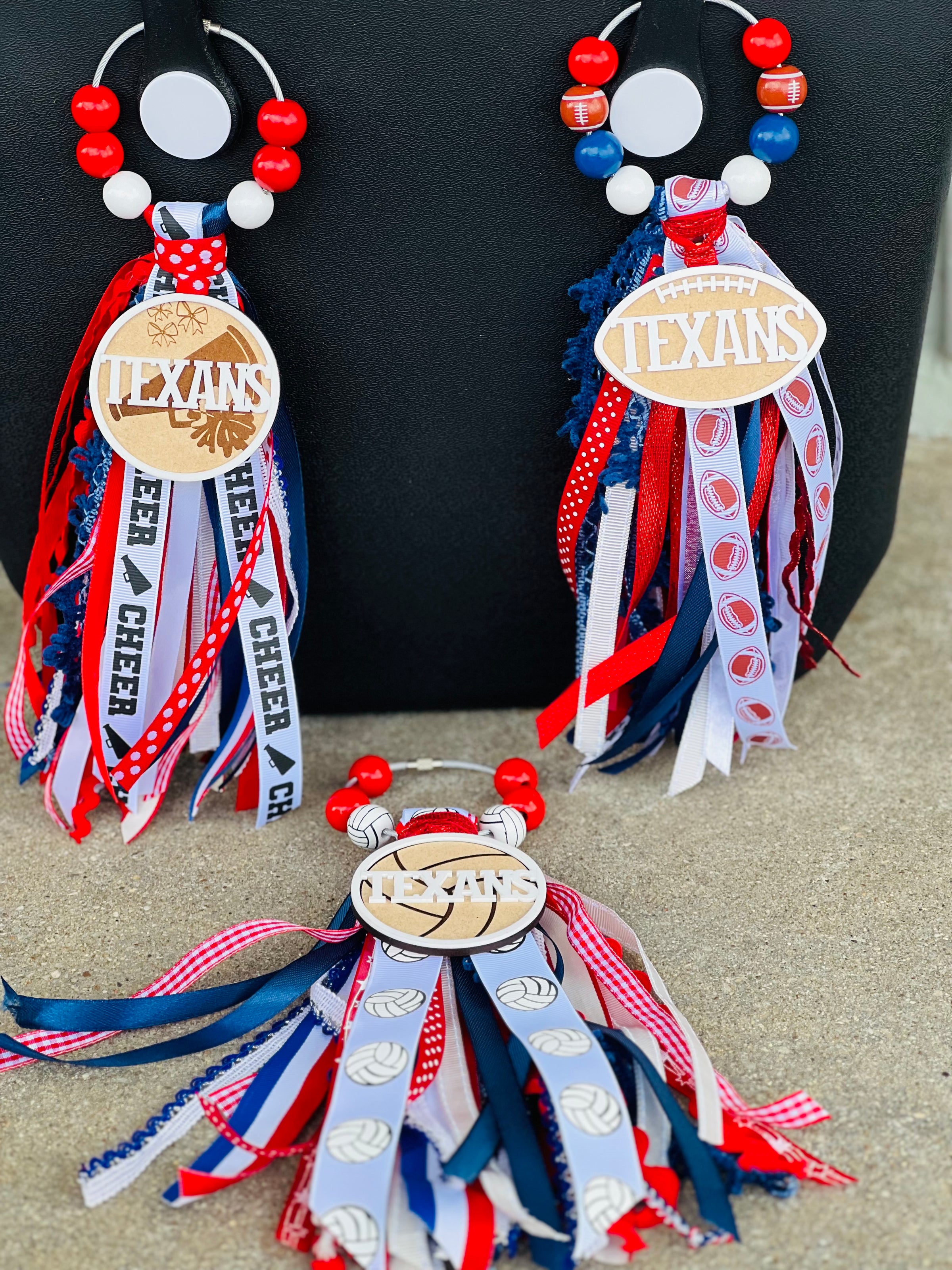 Texans Mascot Bag Charms