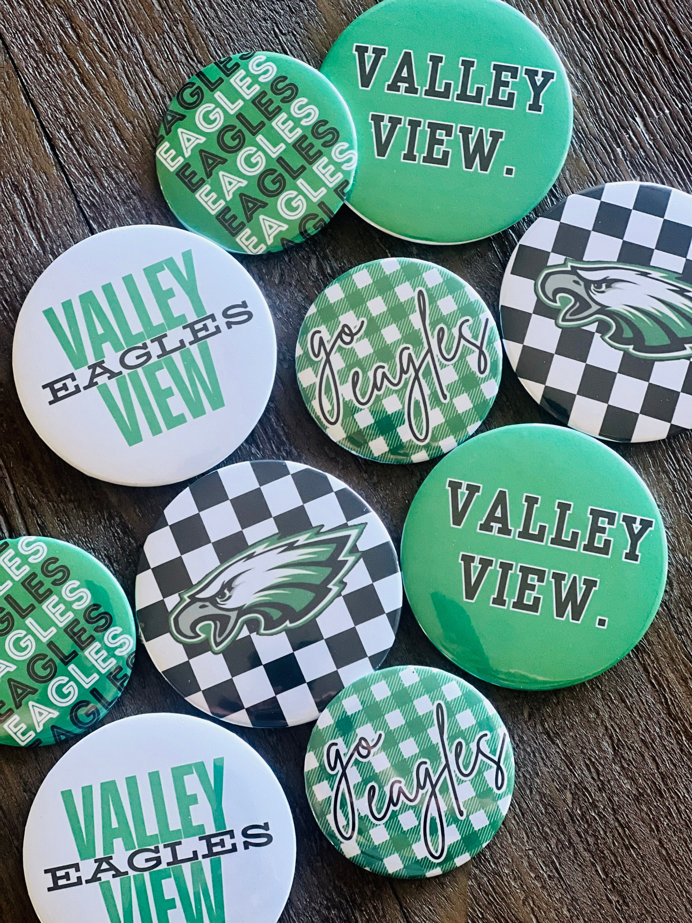 Valley View Eagles Spirit Buttons