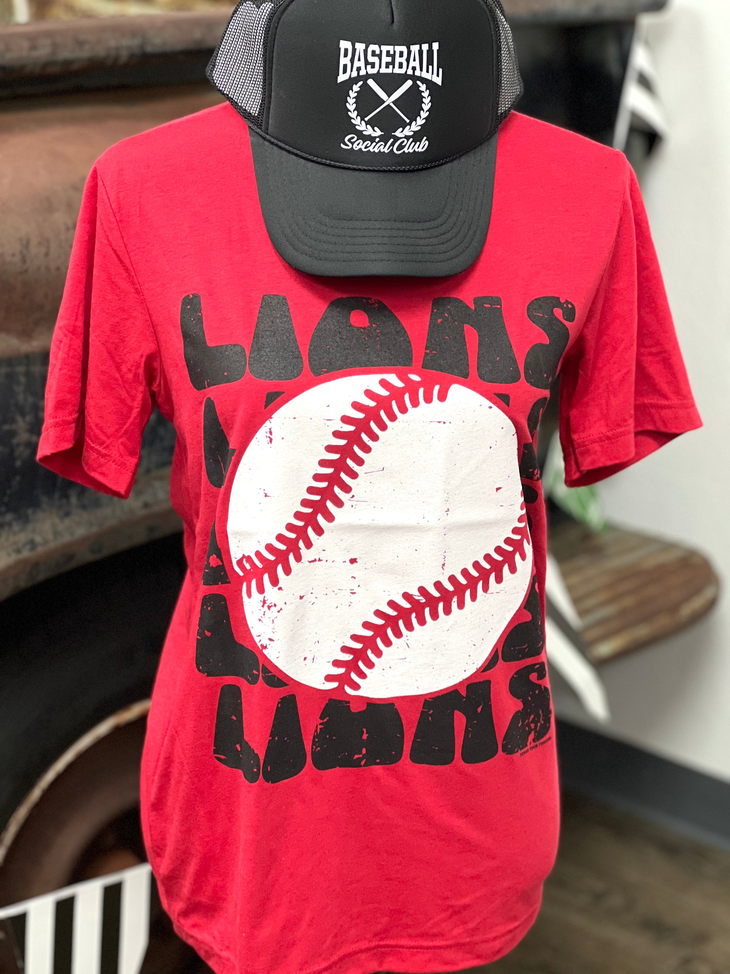 Lions Repeat Baseball Tee