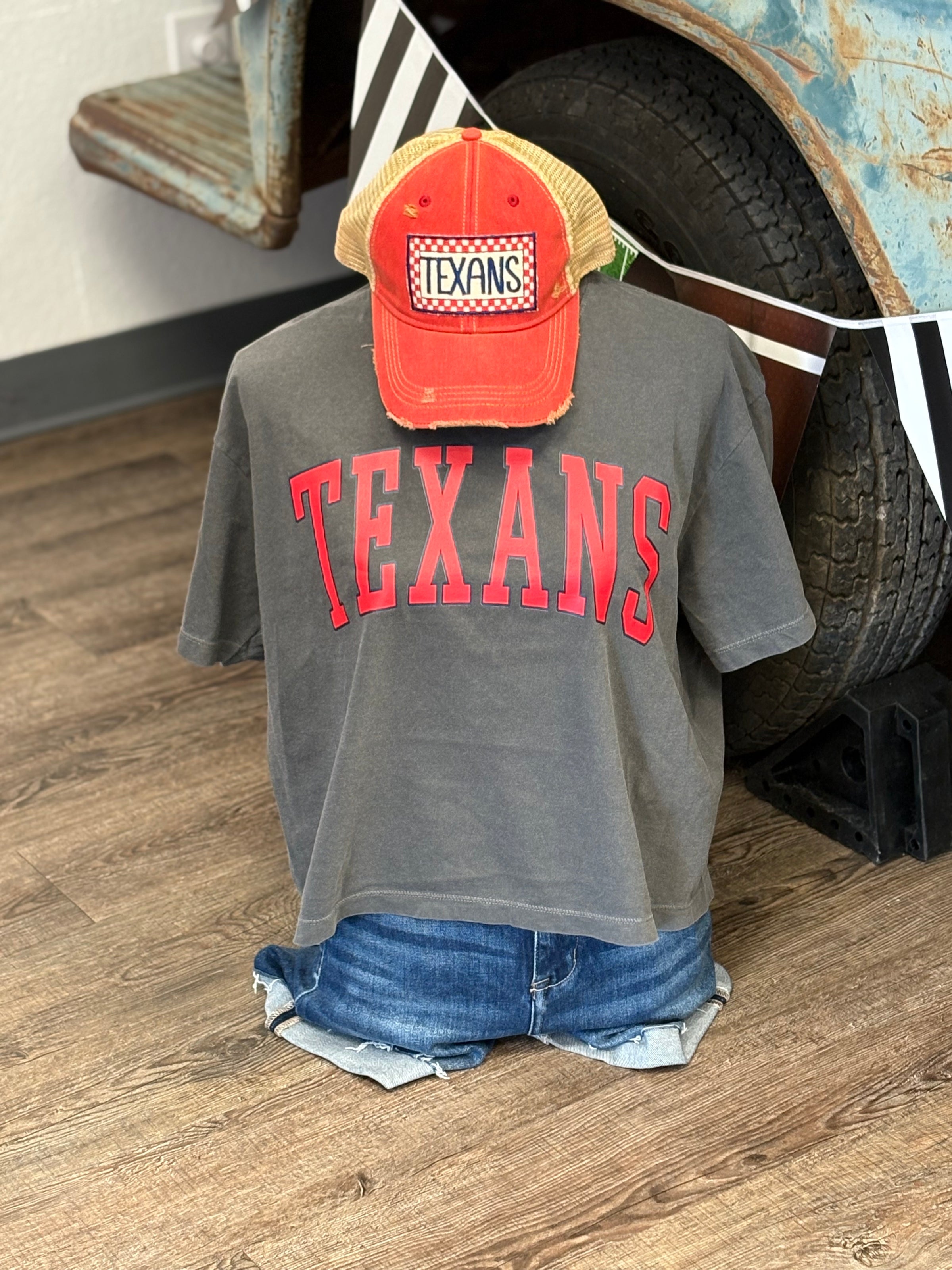 Texans Boxy Short Sleeve Tee