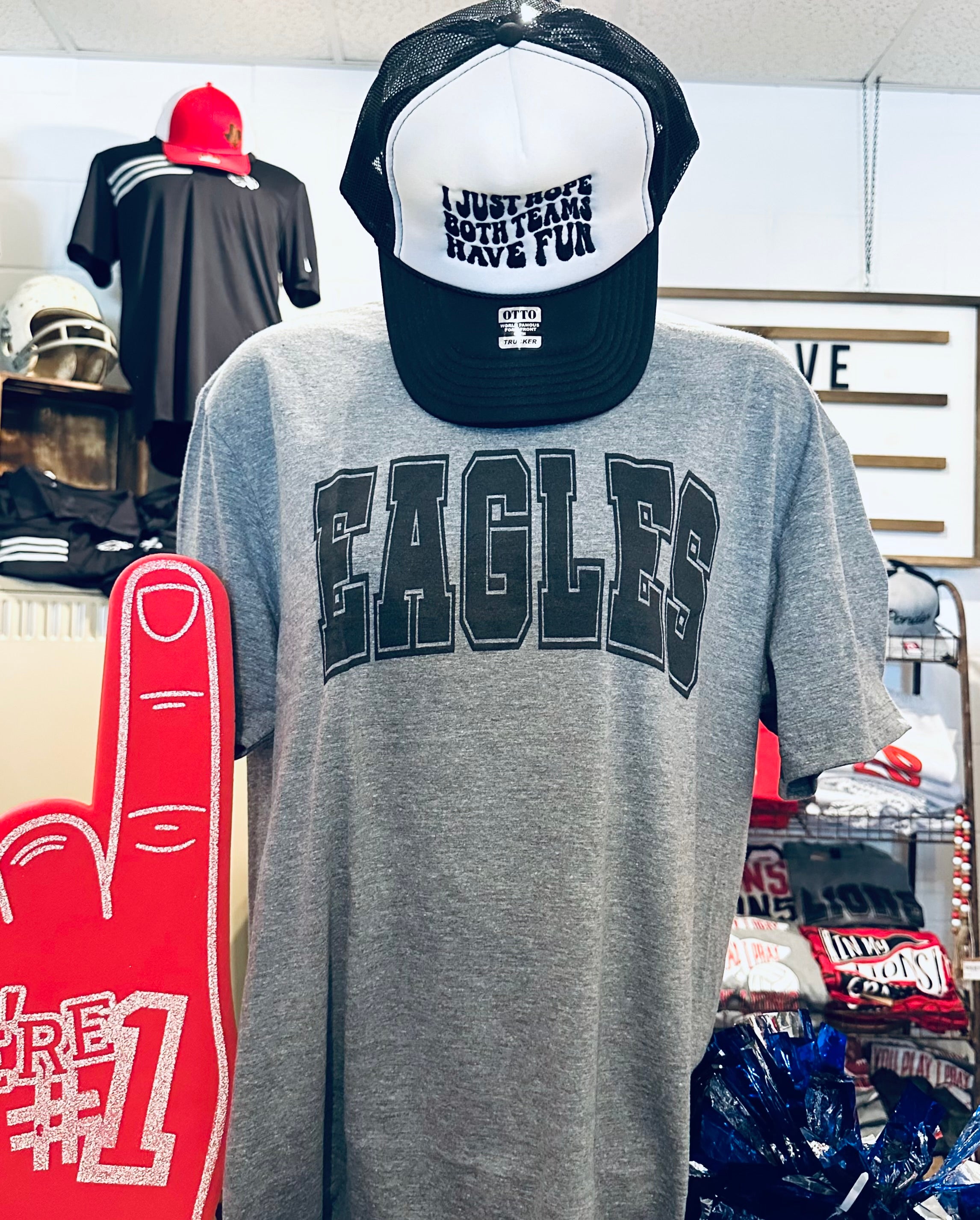 Eagles Tone on Tone Athletic Font Tee