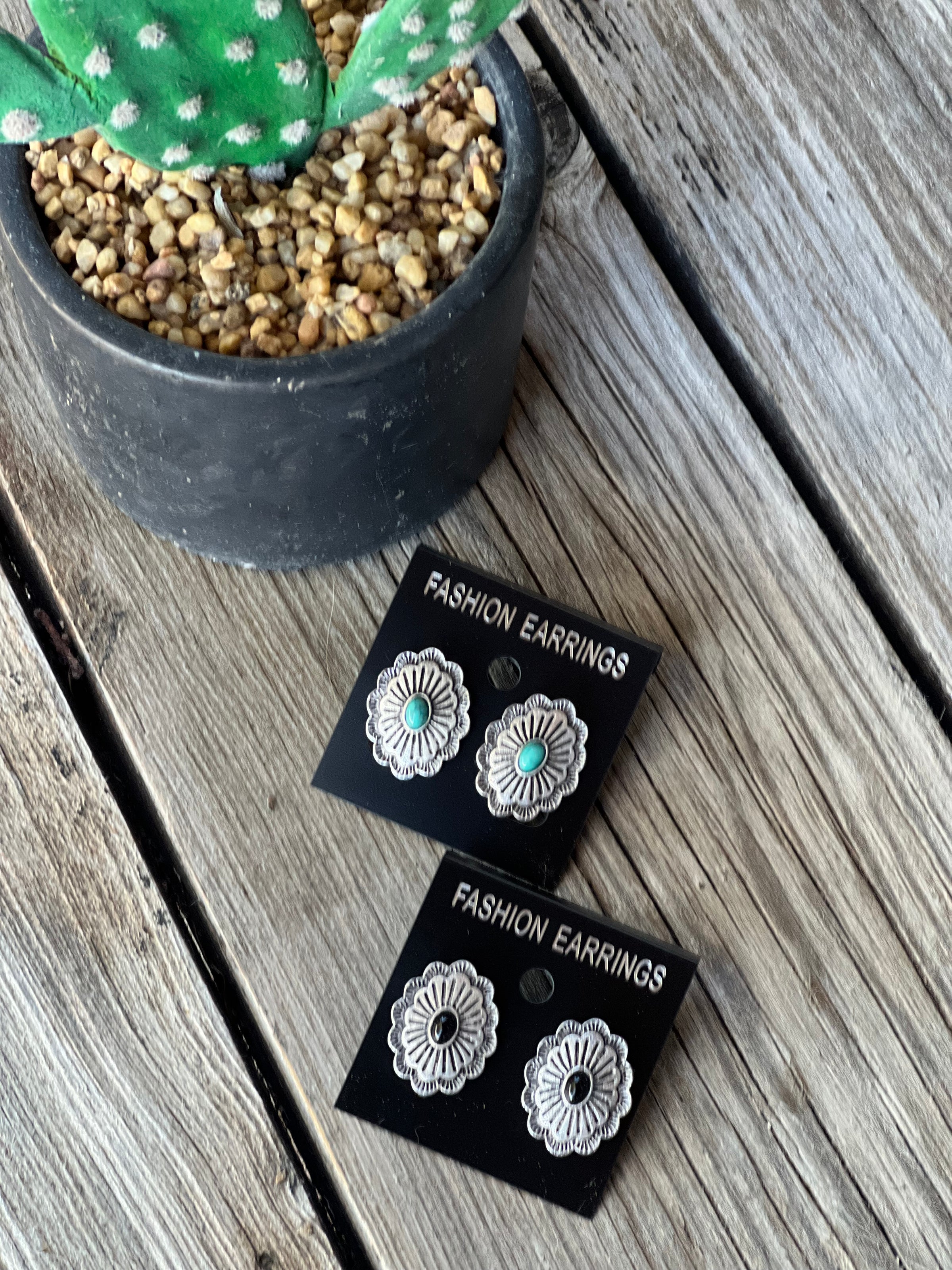 Western Concho Earrings