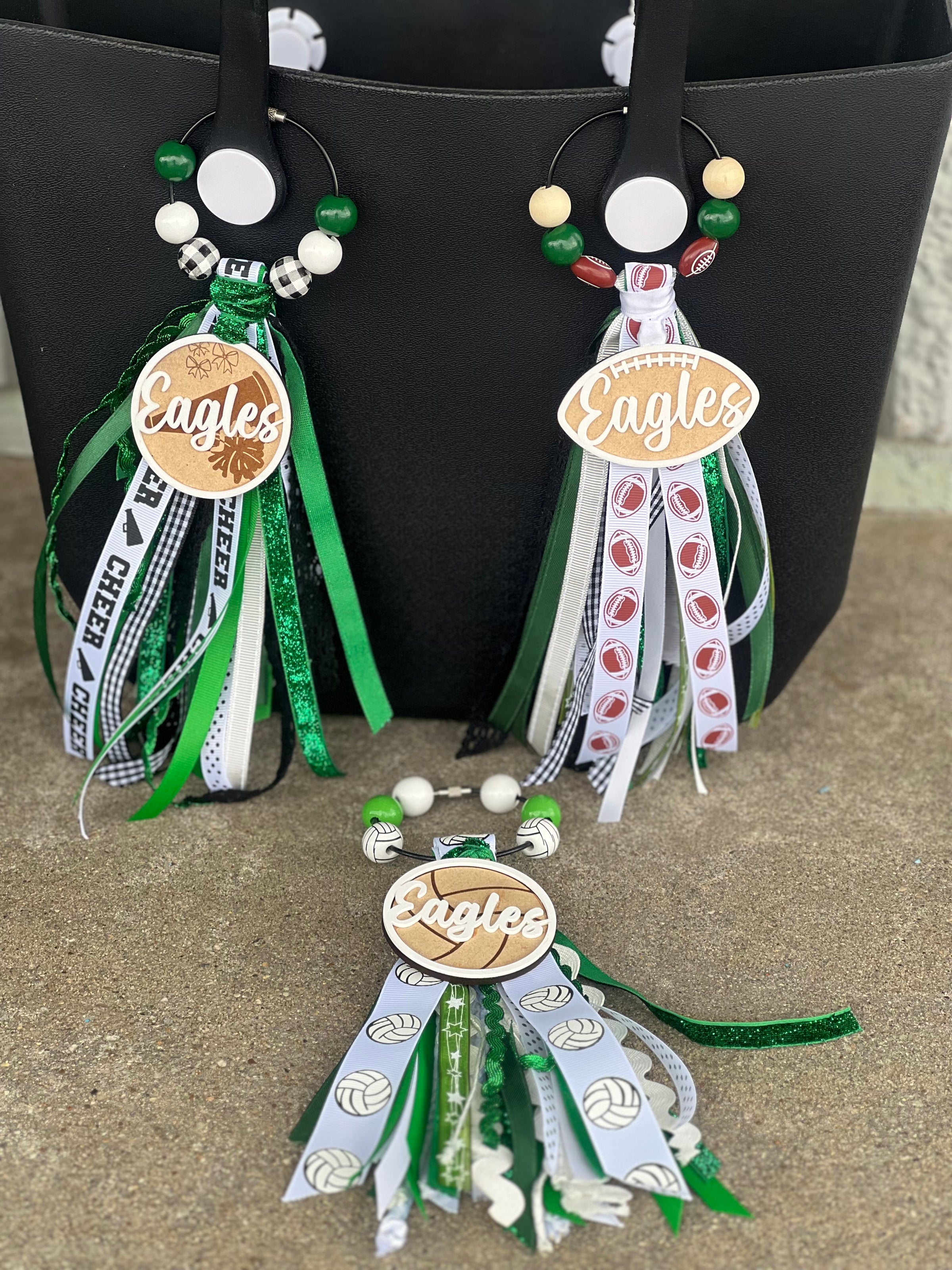 Green Eagles Mascot Bag Charms