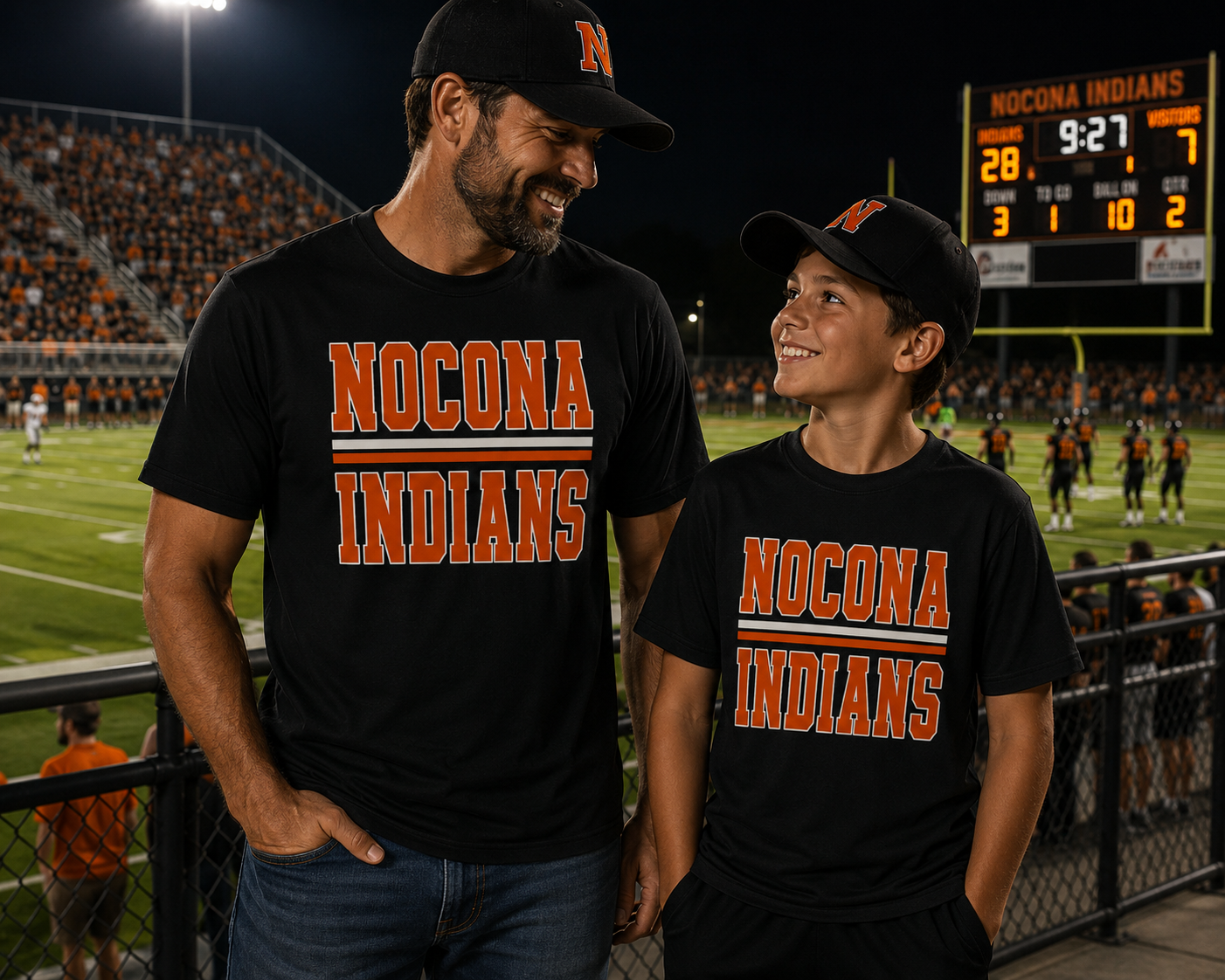 PREORDER | Nocona Indians Stacked DriFit Tee