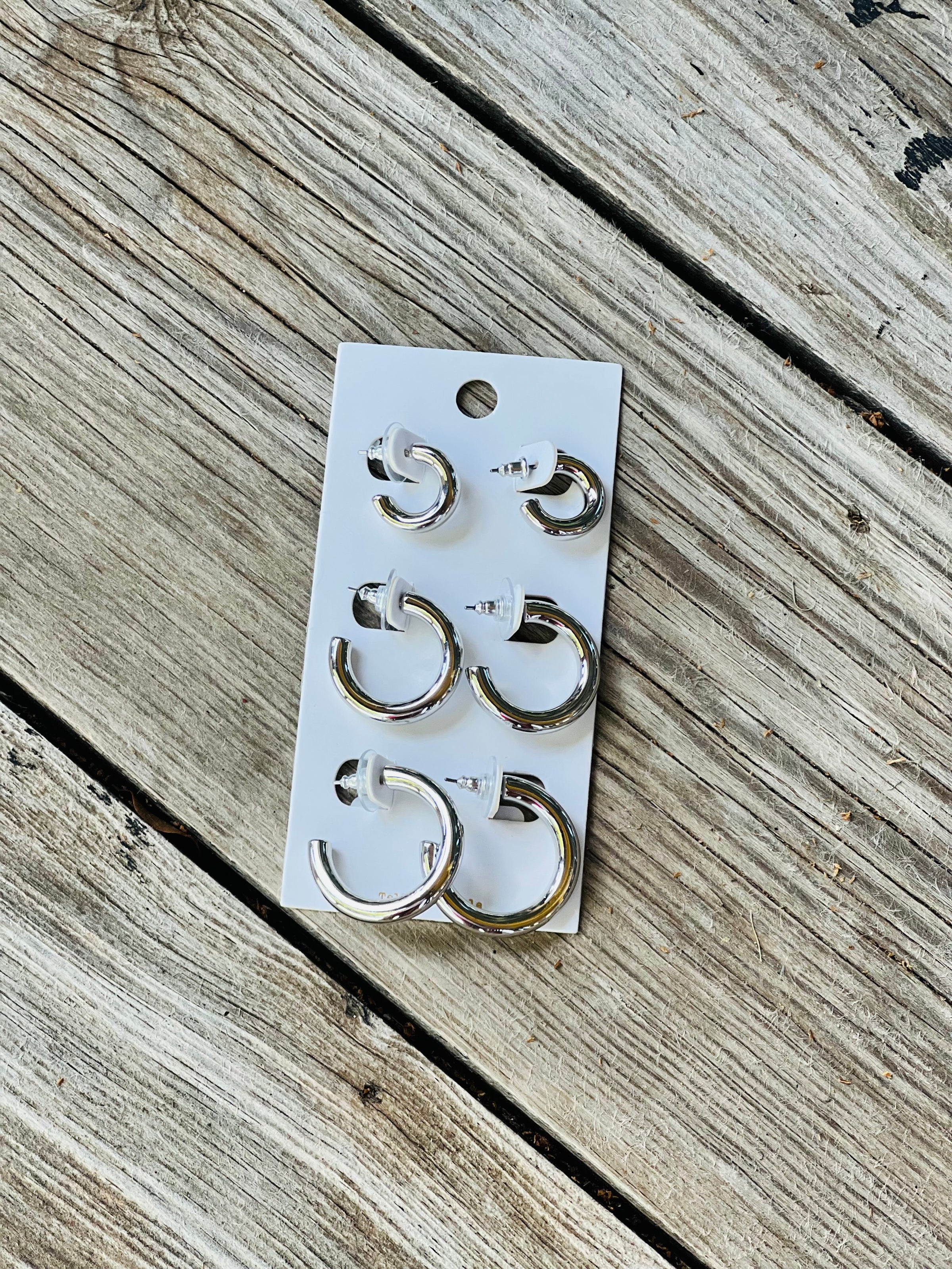 Madeline Tri Size Hoop Earring Set