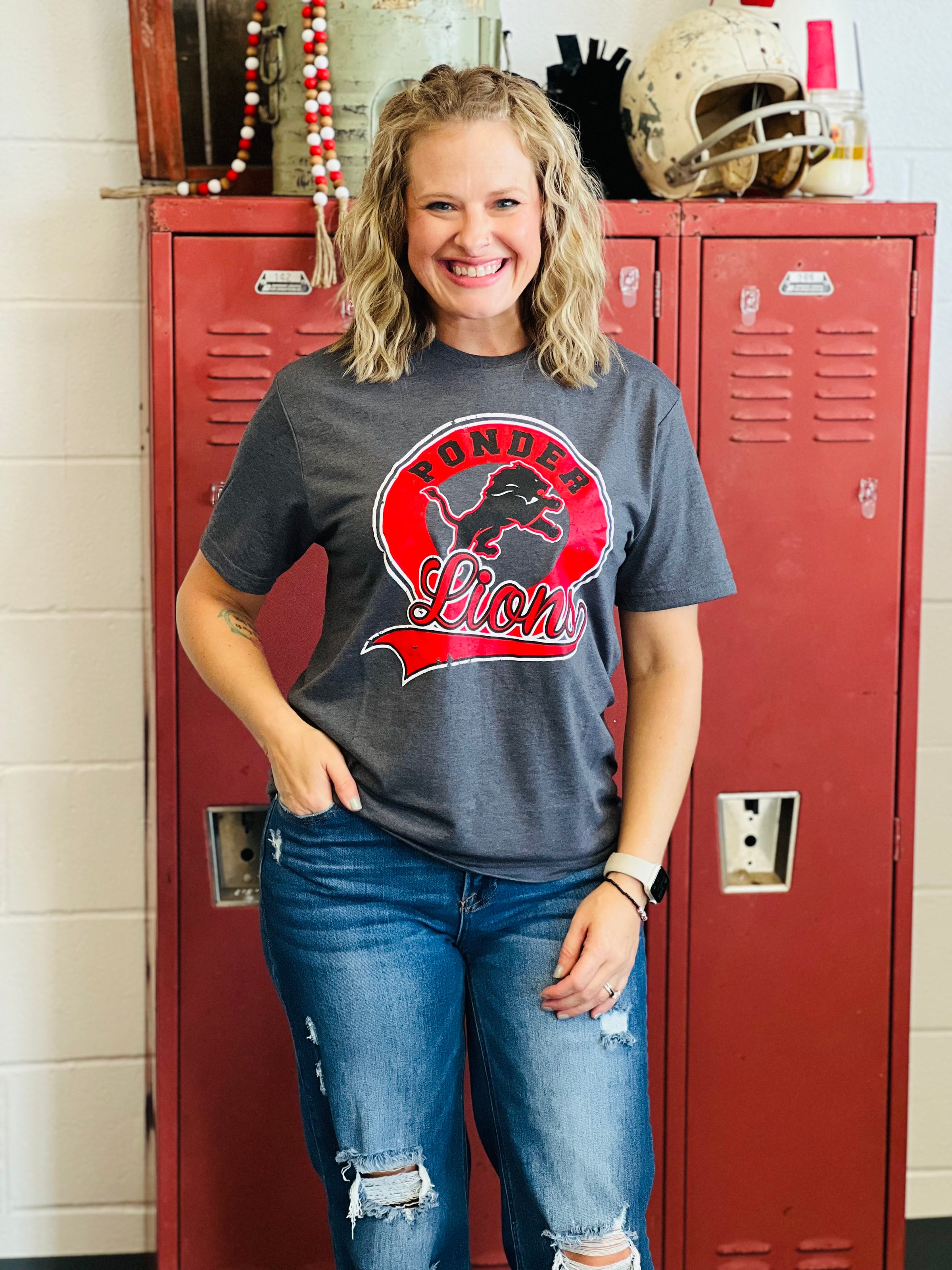 Ponder Lions Circle Throwback Tee