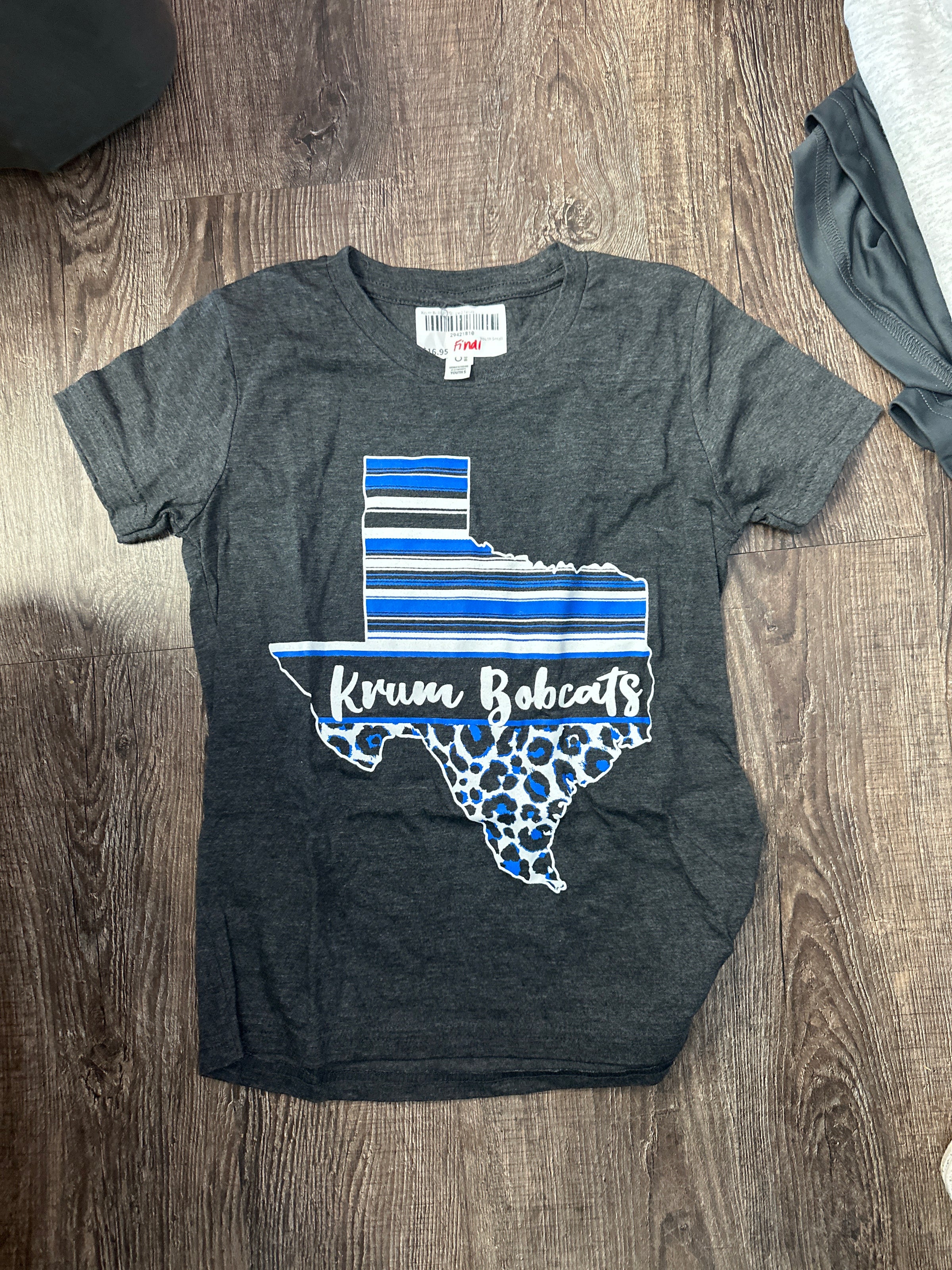 Krum Bobcats Striped Texas