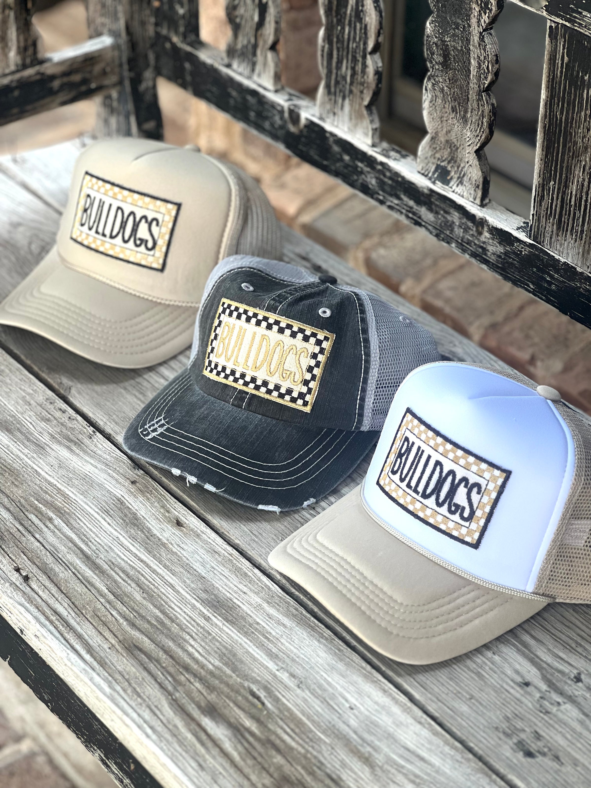 Bulldogs Checkered Patch Hat