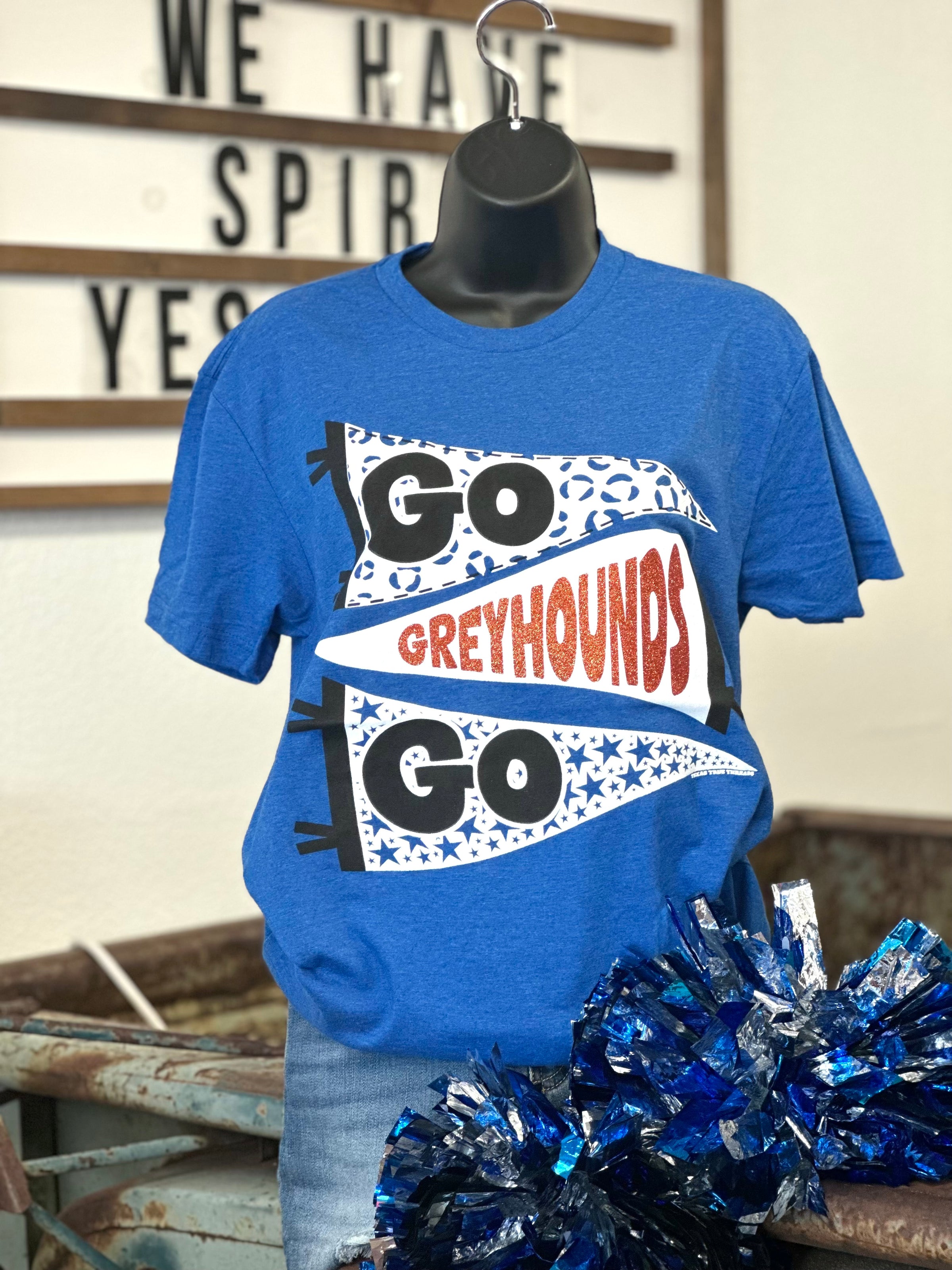 Go Greyhounds Pennant Tee