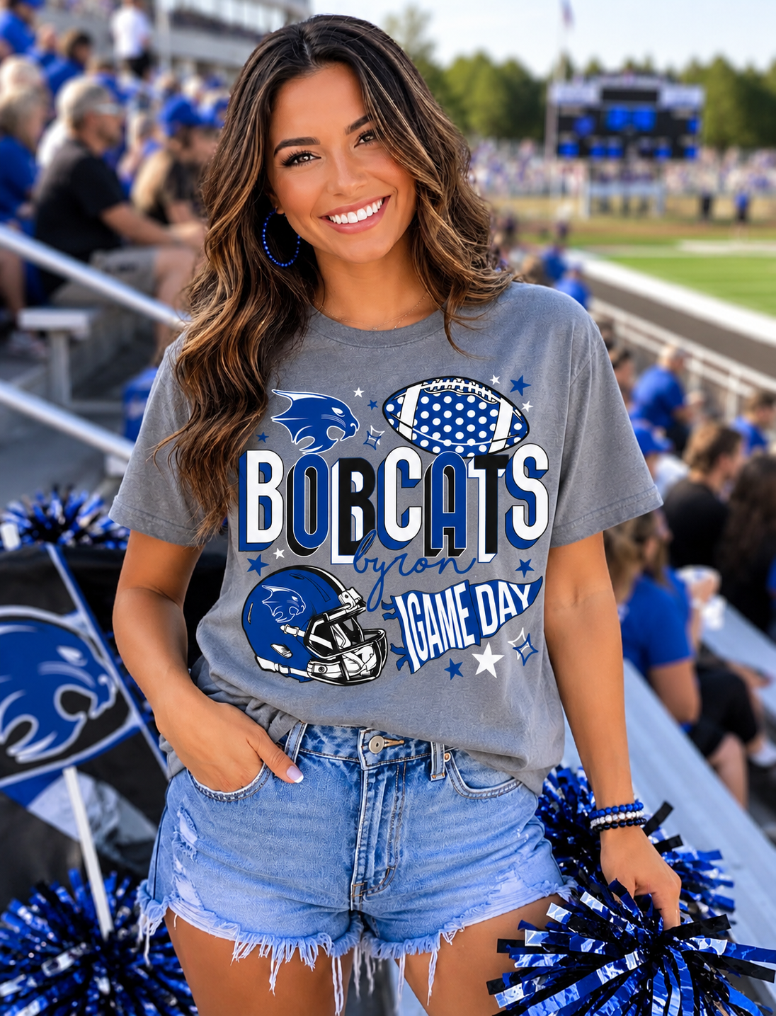 Byron Bobcats Football Gameday Tee