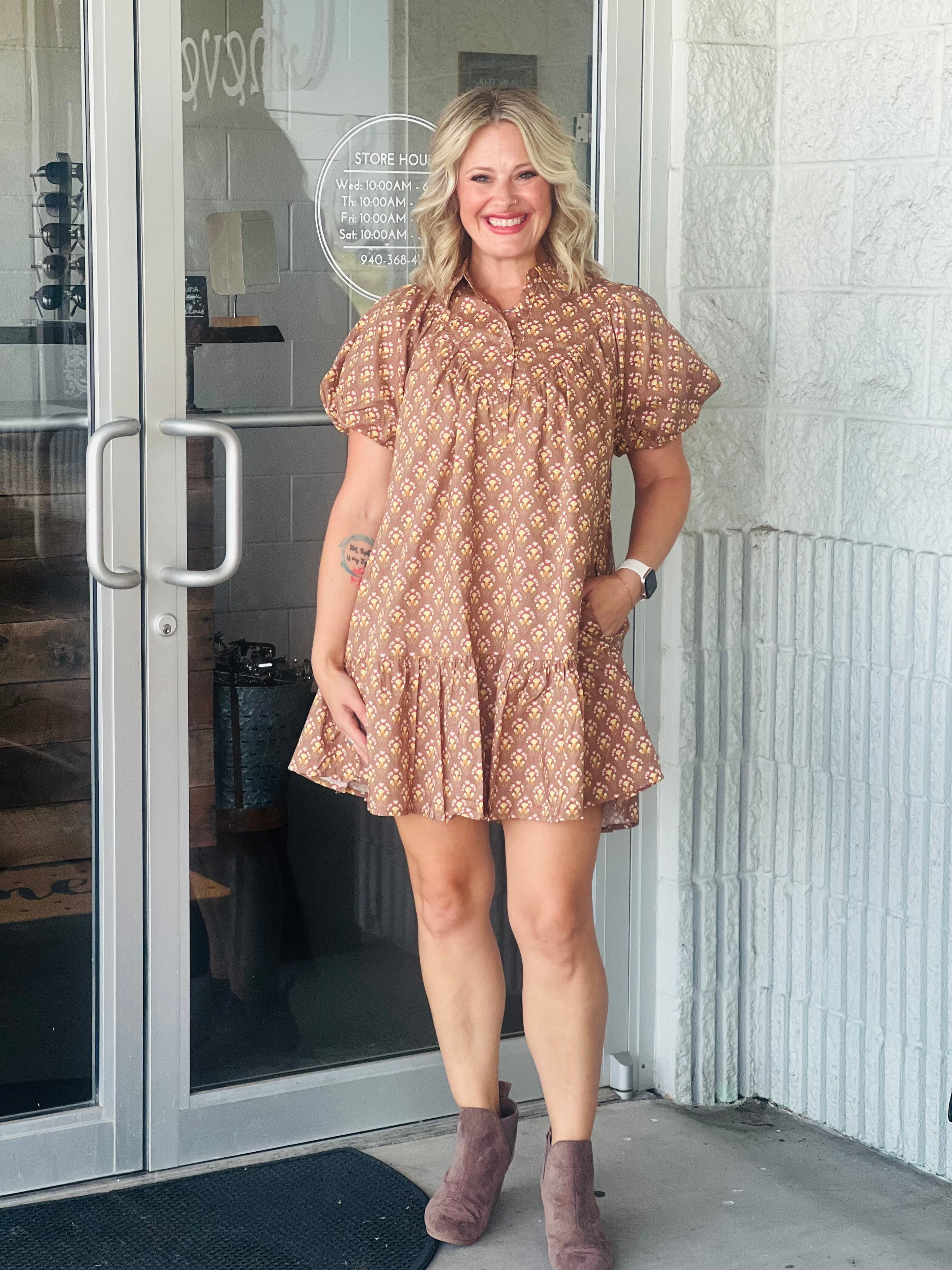 Meg Fall Floral Chic Dress