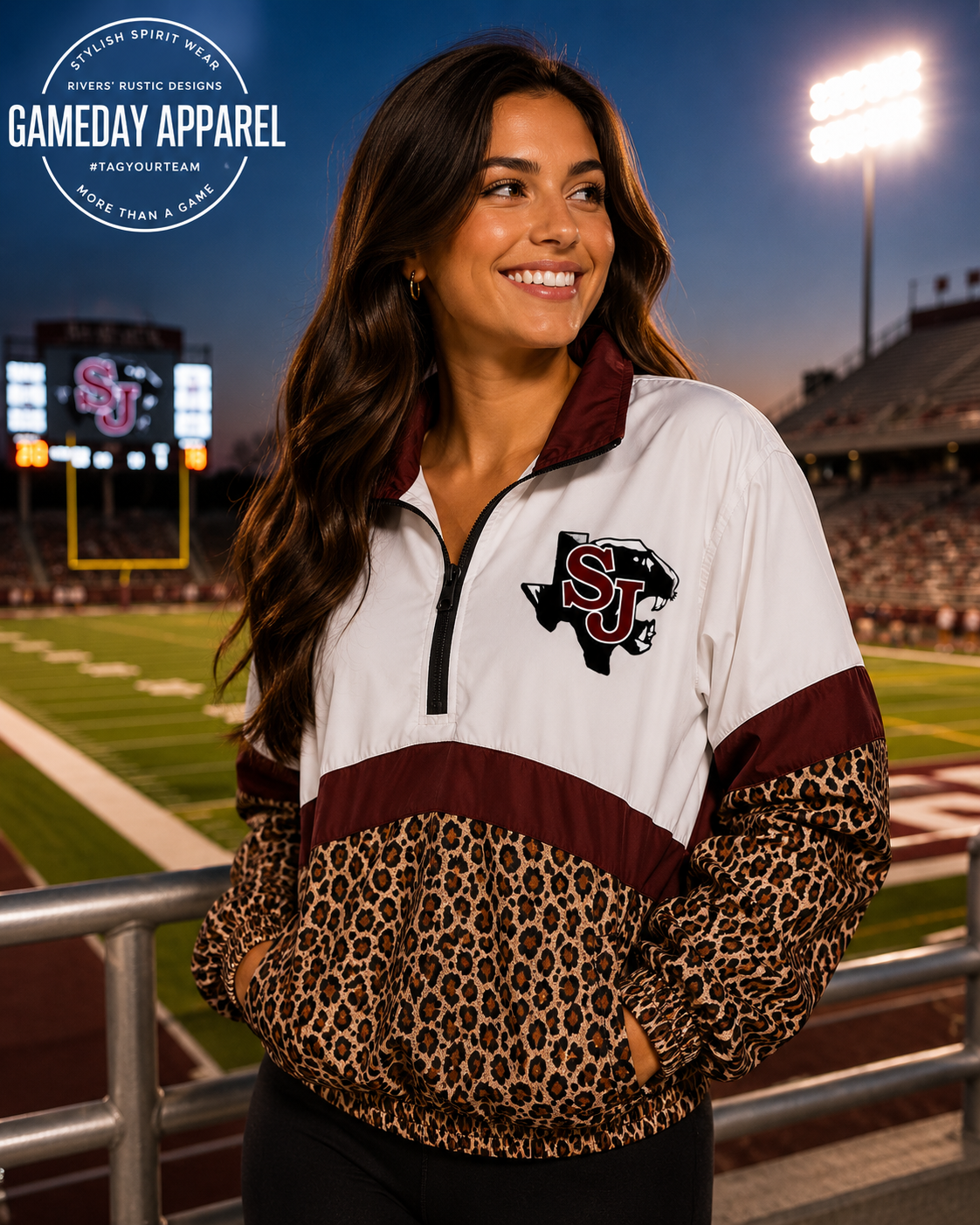 PREORDER | Saint Jo Leopard Scuba Pullover **ETA 4-6weeks