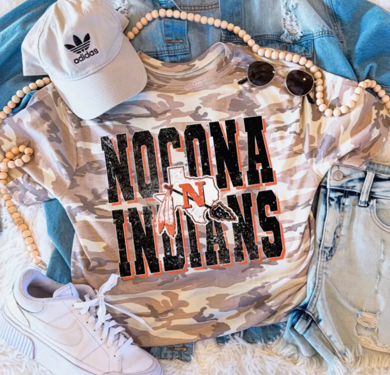 PREORDER | Nocona Indians Camo Tee