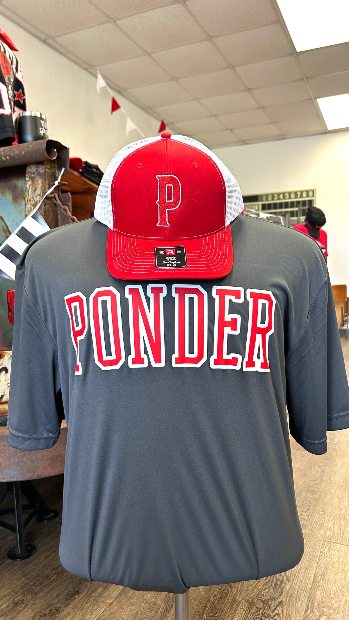 Ponder Block Charcoal Dri Fit Tee