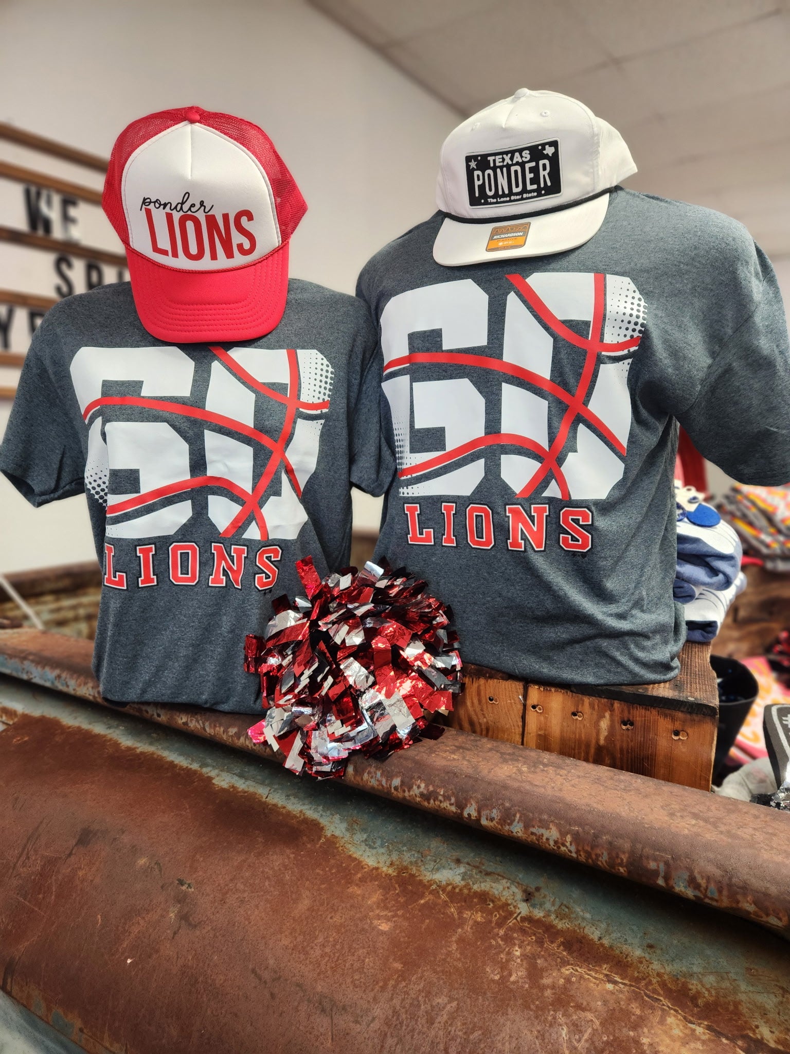 Go Lions Grey Basketball Tee