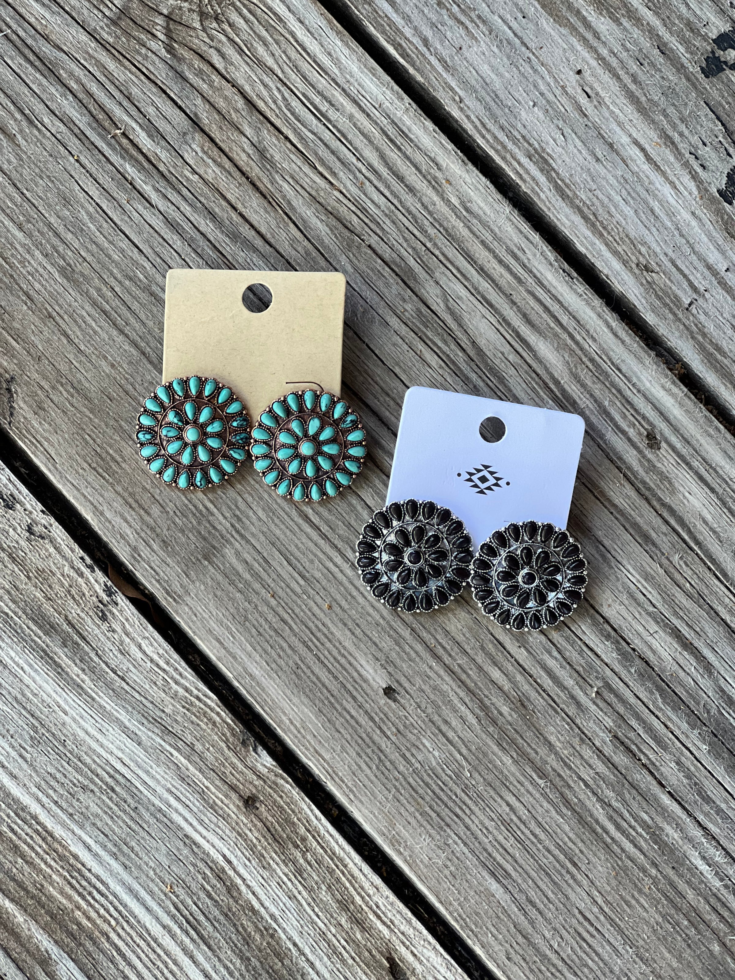 Krissy Western Floral Studs