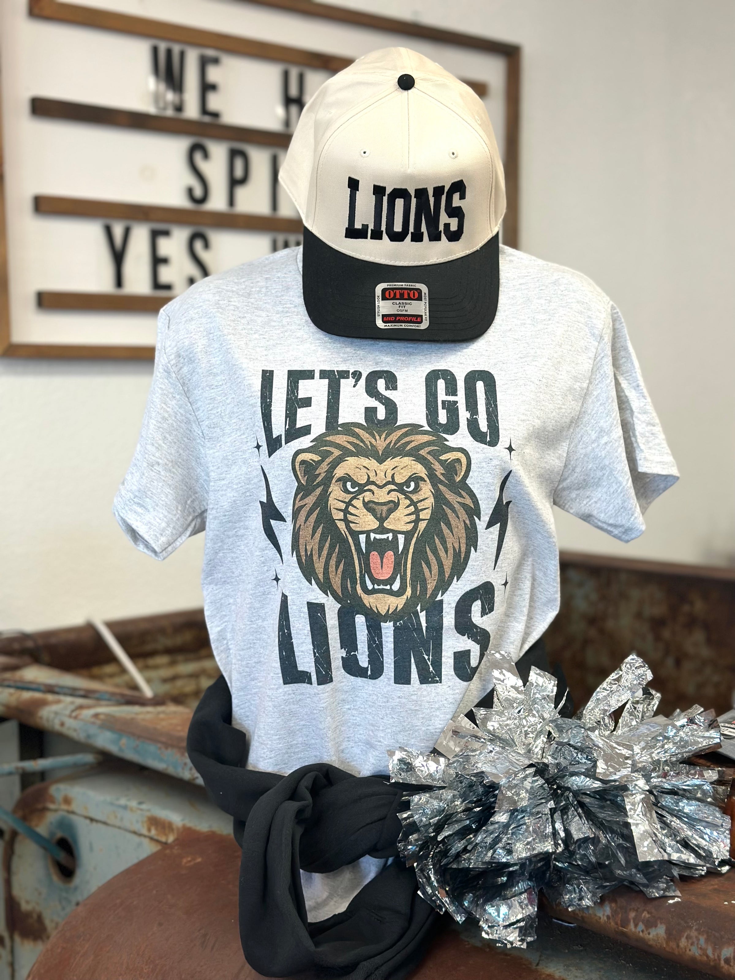 Let’s Go Lions Vintage Tee (Pink Friday Deal)