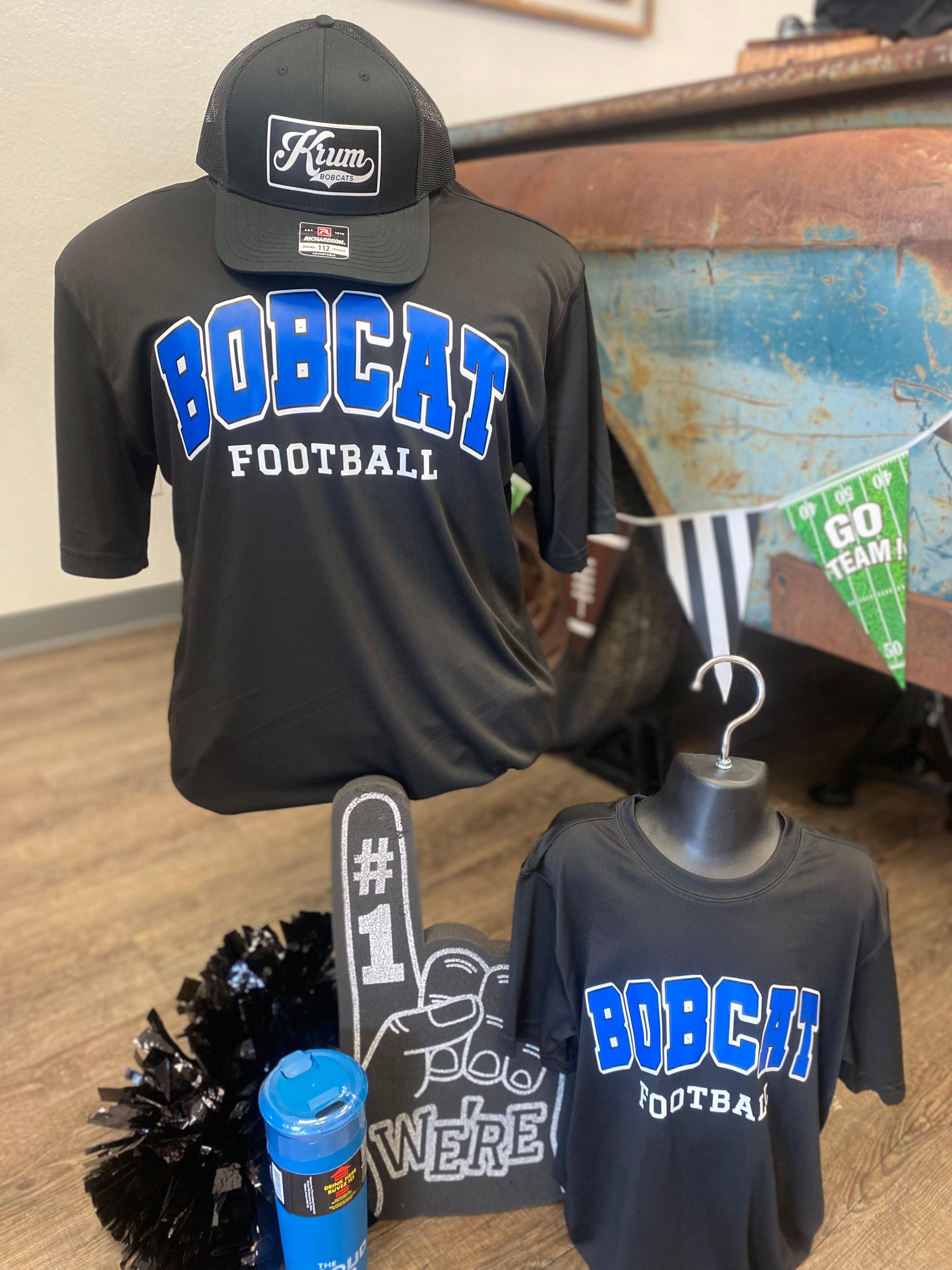 Bobcat Football Dri Fit Tee