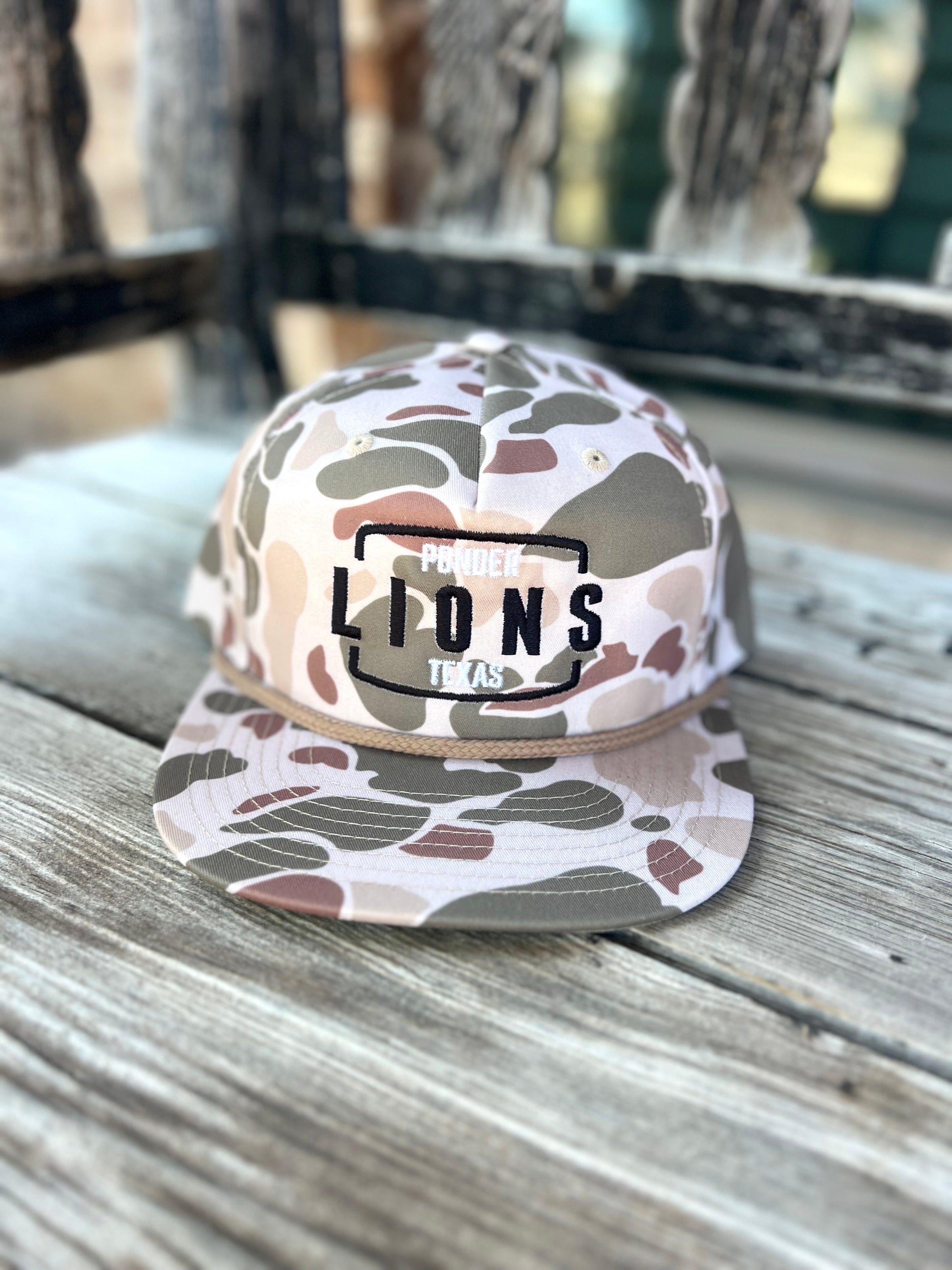Harvest Camo Ponder Lions Embroidered Hat