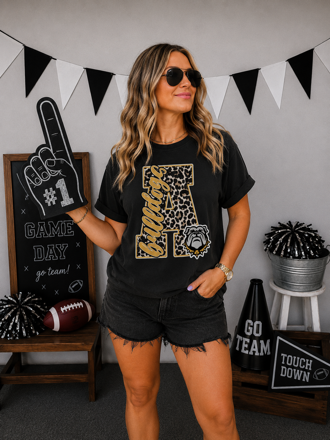 Leopard A Bulldogs Tee