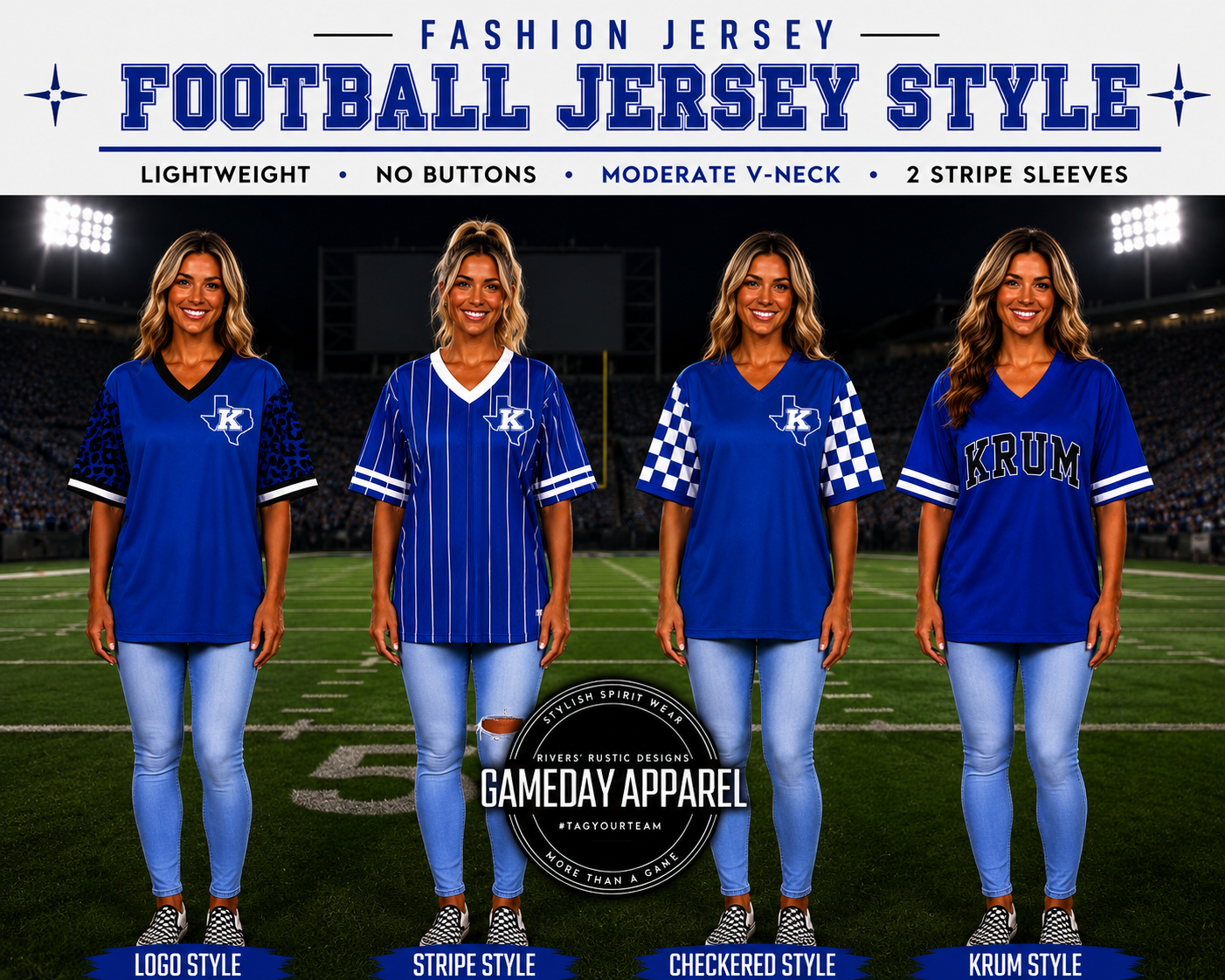 PREORDER | Krum Mixed Football Jerseys **ETA 4-6weeks