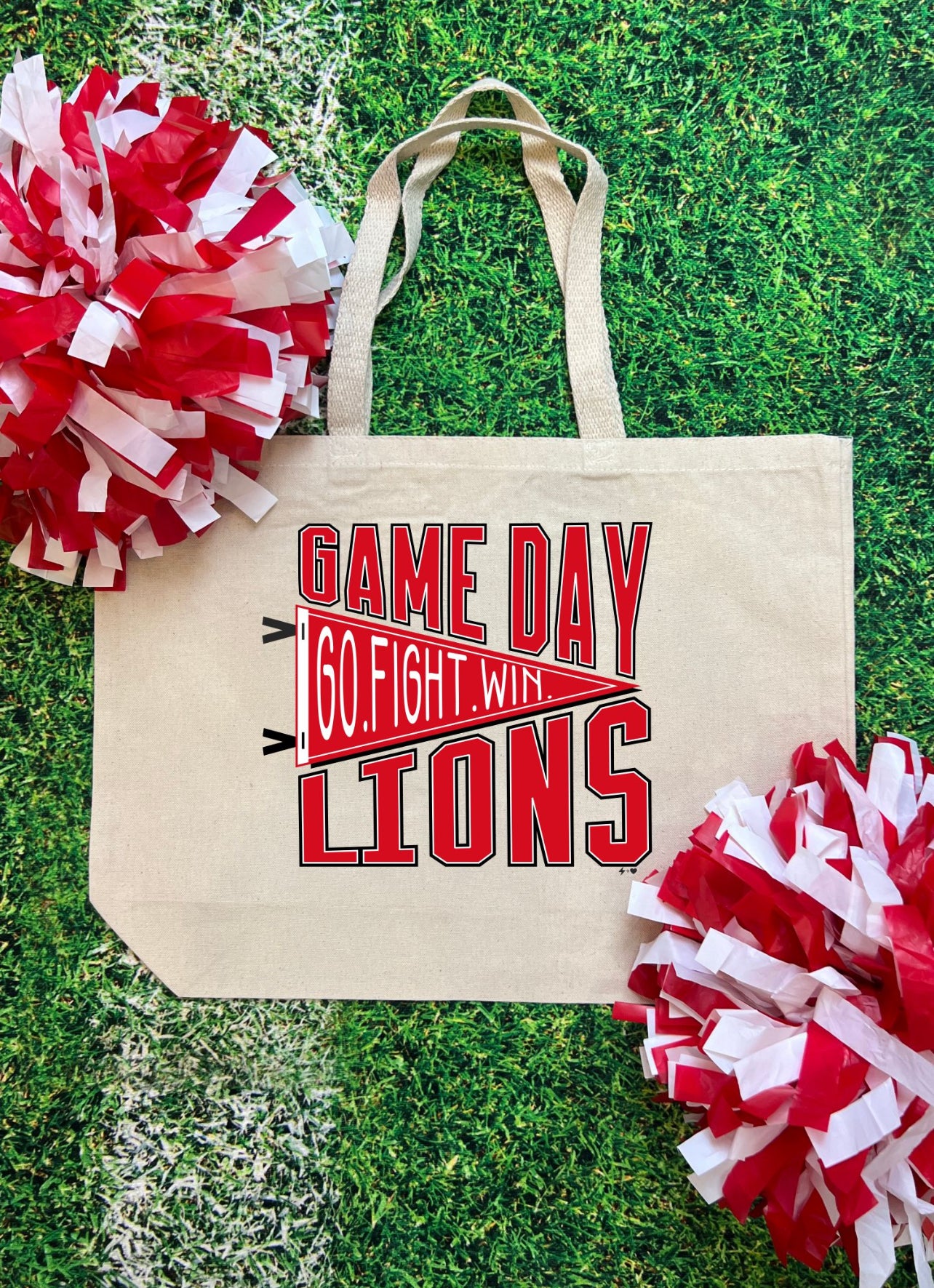 Game Day Go Lions Spirit Tote Bag