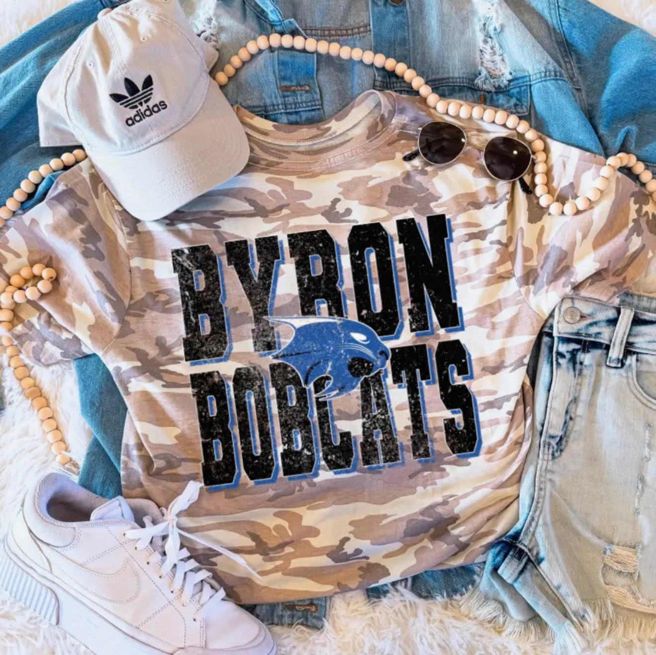 PREORDER | Byron Bobcats Camo Tee