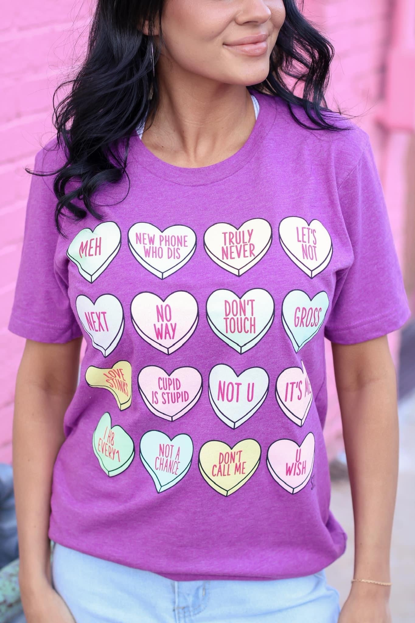 Anti-Love Conversation Heart Tee
