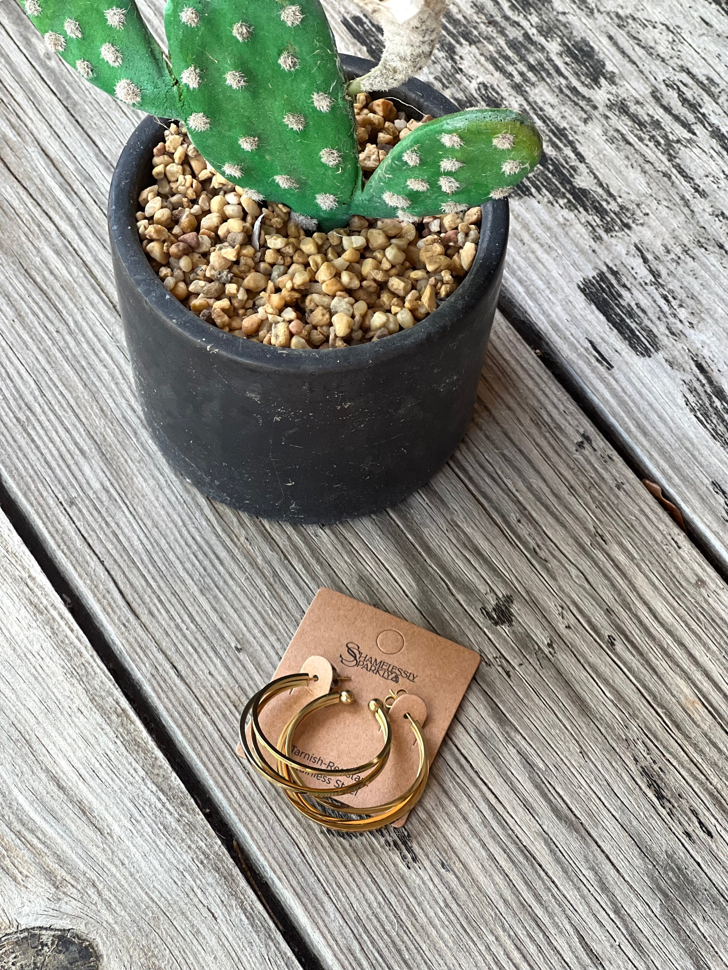 Triple Layer Hoop Earrings