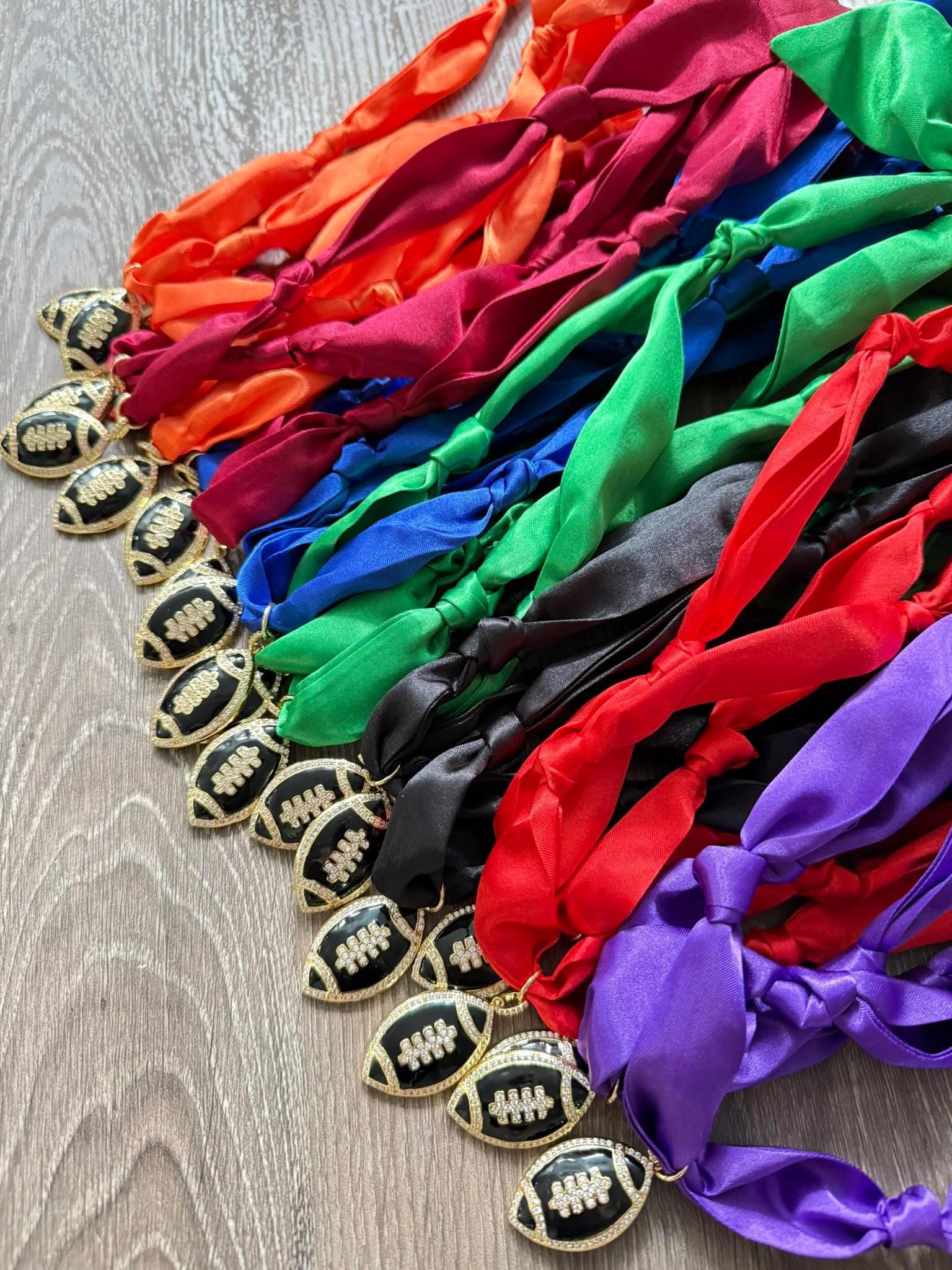 Football Gameday Scarf Necklace