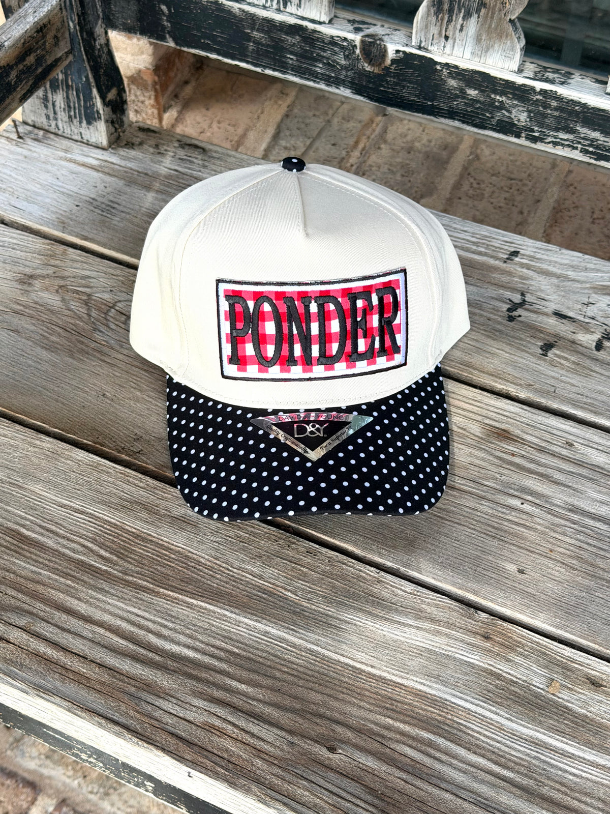 Ponder Gingham Patch Hat