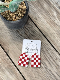 Game Day Checks Earrings