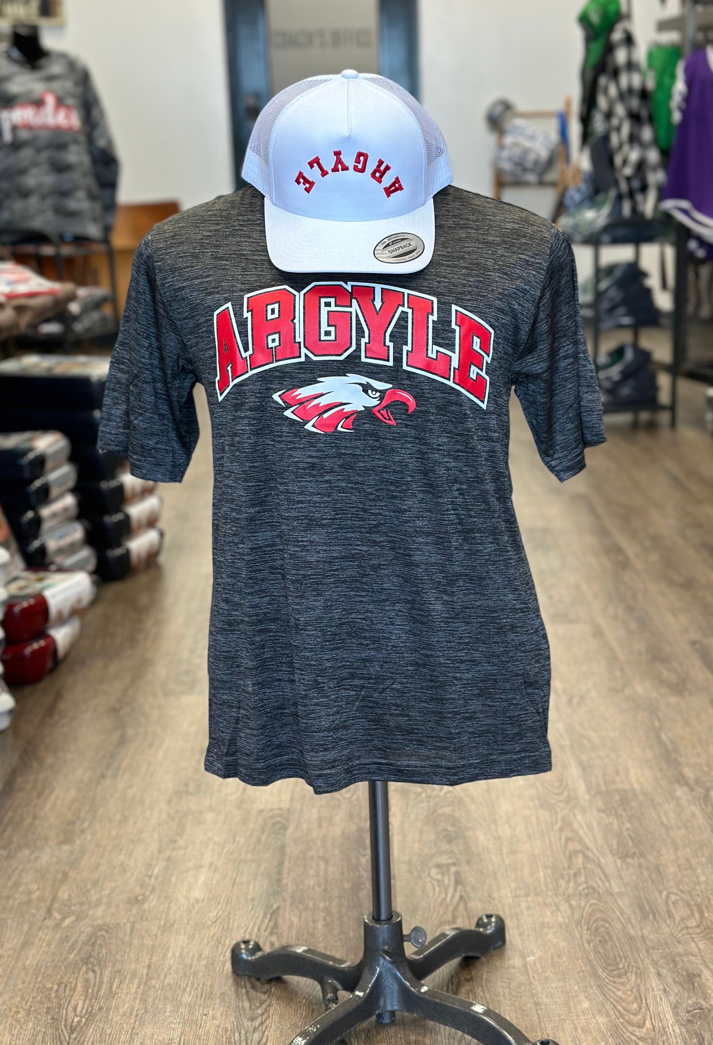 Argyle Electric Grey Drifit Short Sleeve Tee