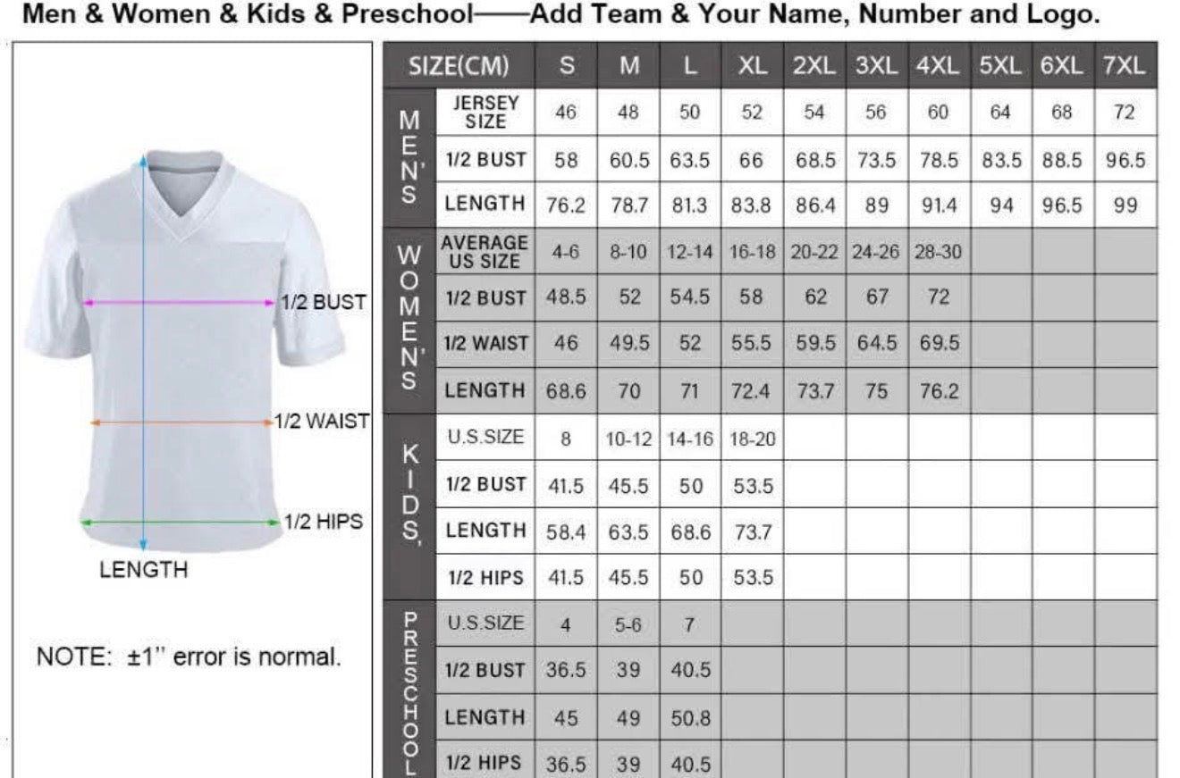 PREORDER | Lions Mixed Football Jerseys **ETA 4-6weeks