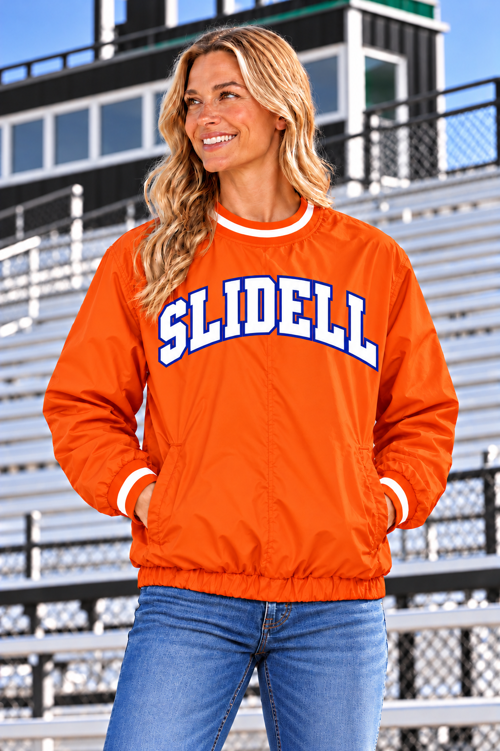 PREORDER | Slidell Orange Lined Windbreaker Pullover