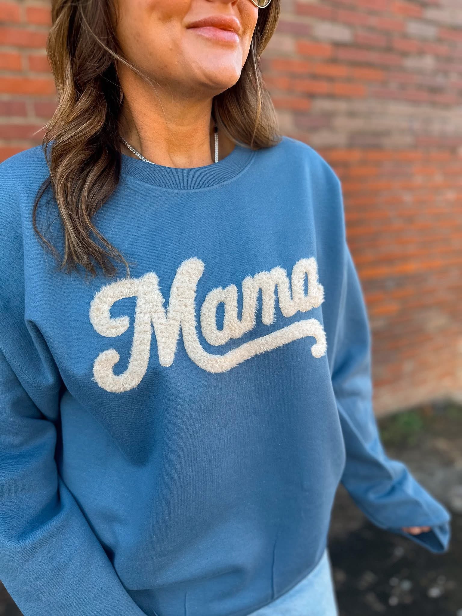 Fluffy Momma Patch Sweatshirt