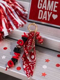 Bandana Babe Gameday Football Bag Charm