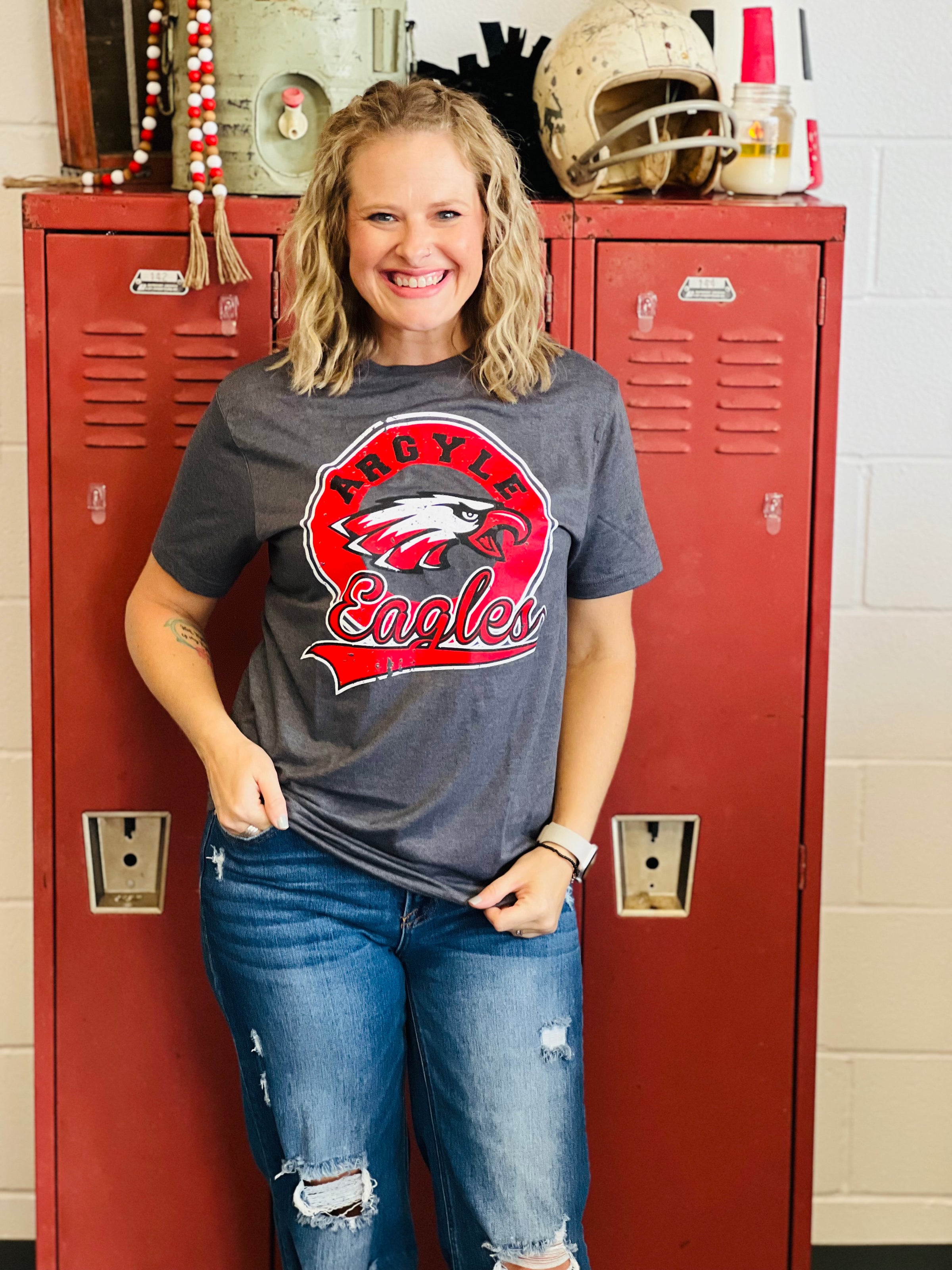 Argyle Eagles Circle Throwback Tee
