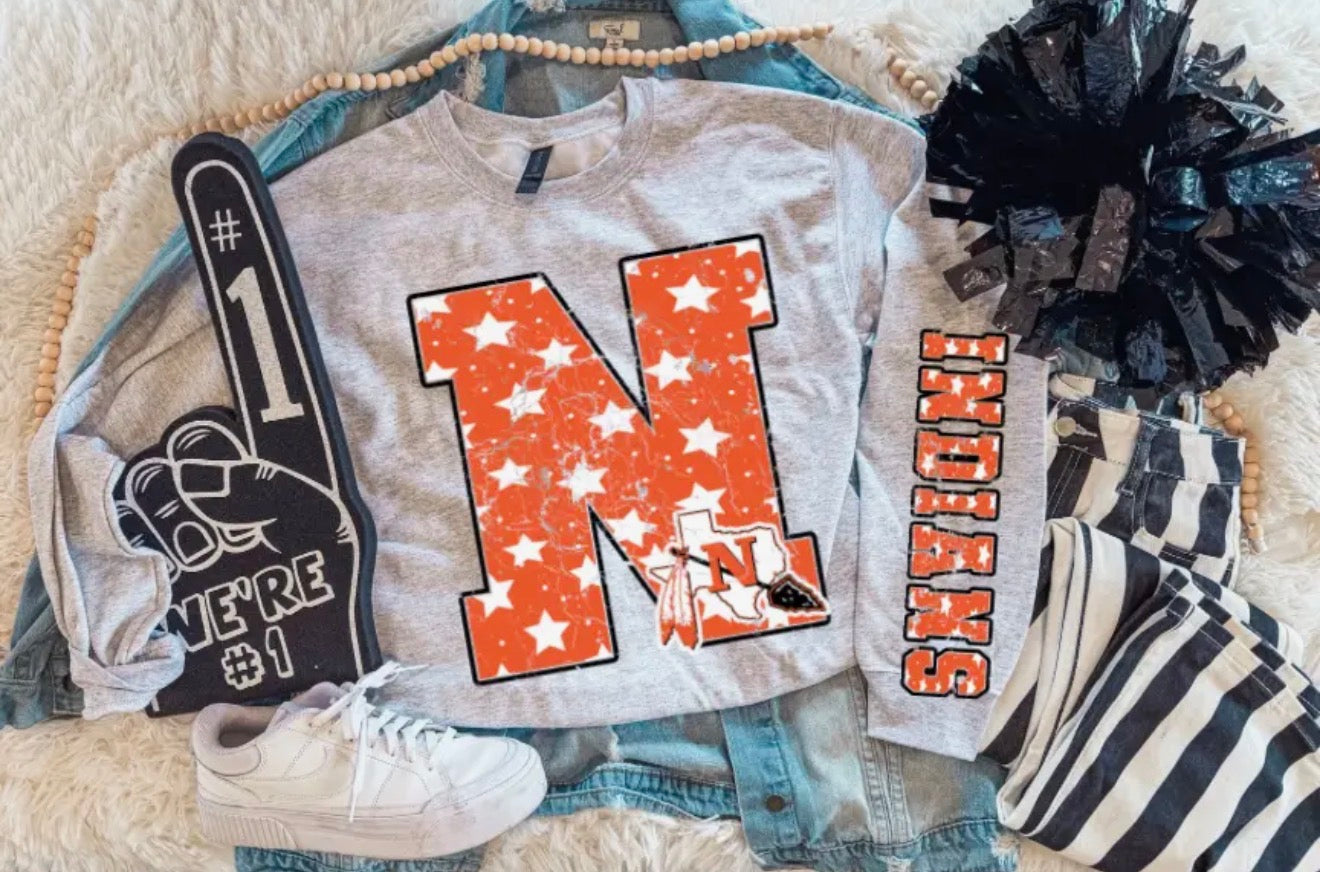 PREORDER | Nocona Star Sleeve Mascot Sweatshirt