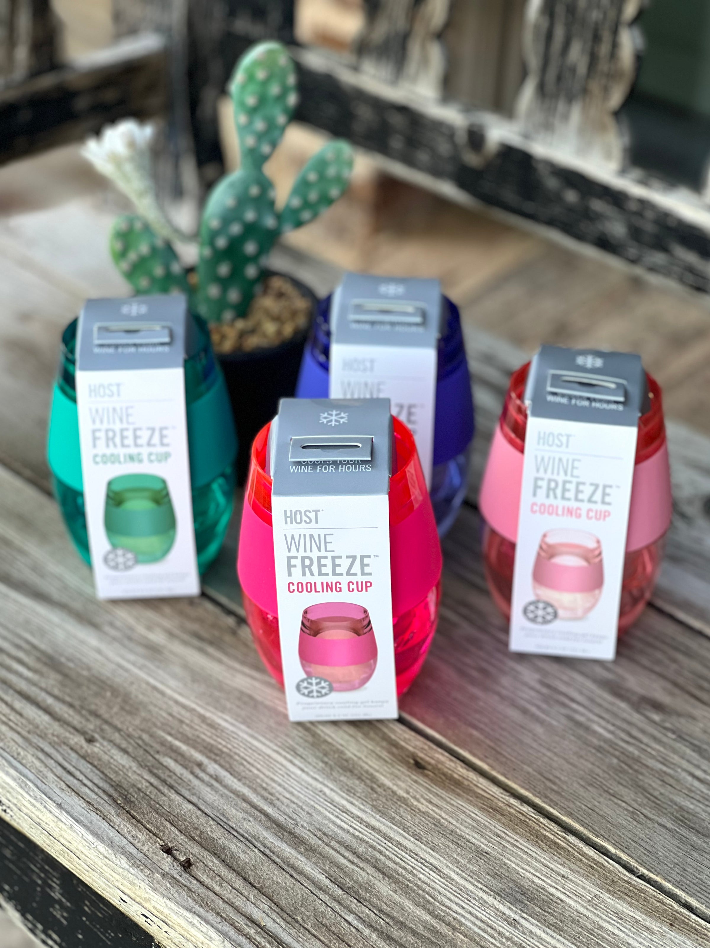 Wine Freeze™ Cooling Cups - Tinted Colors