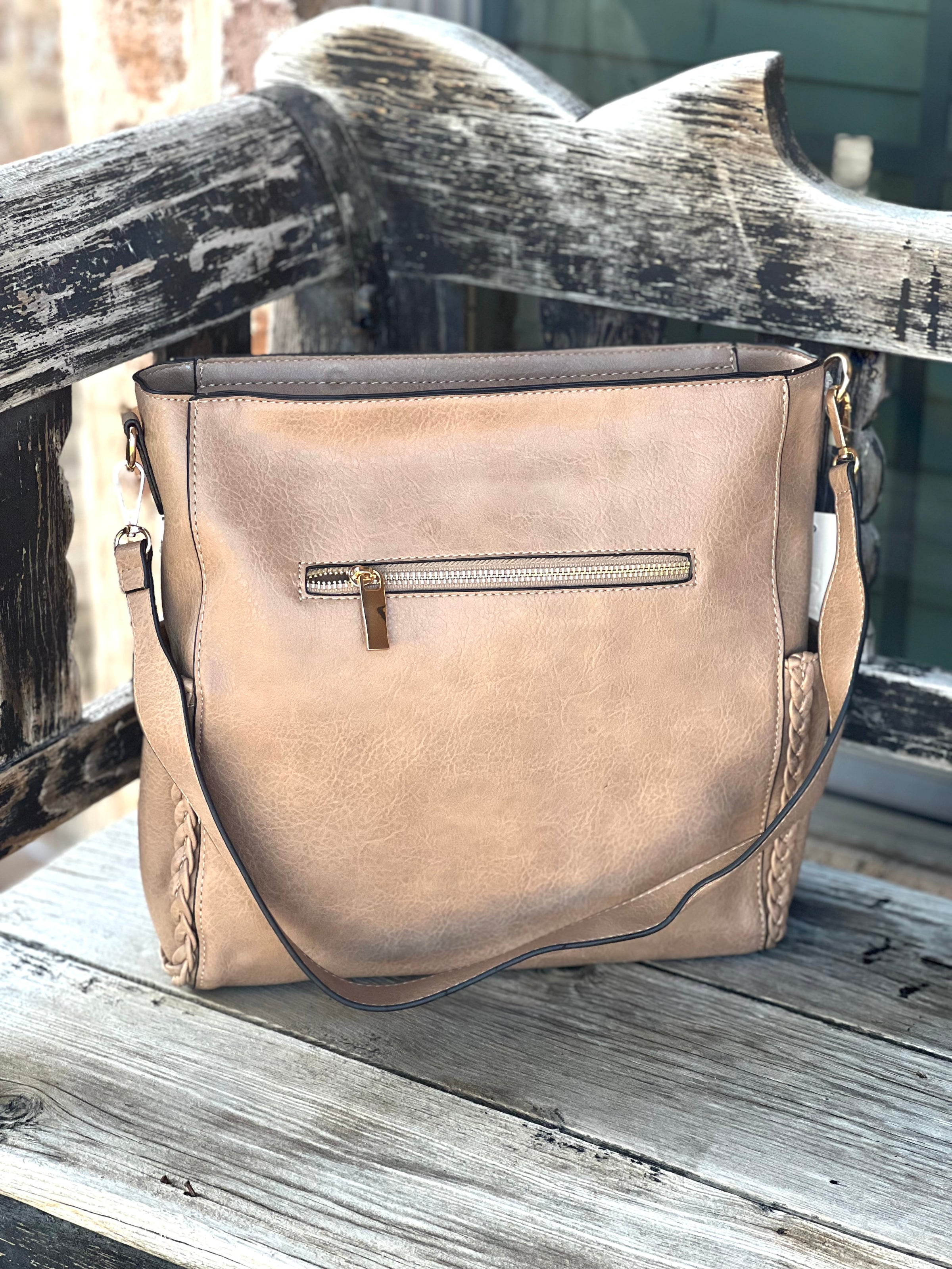 Maddi Vegan Braided Pocket Bag
