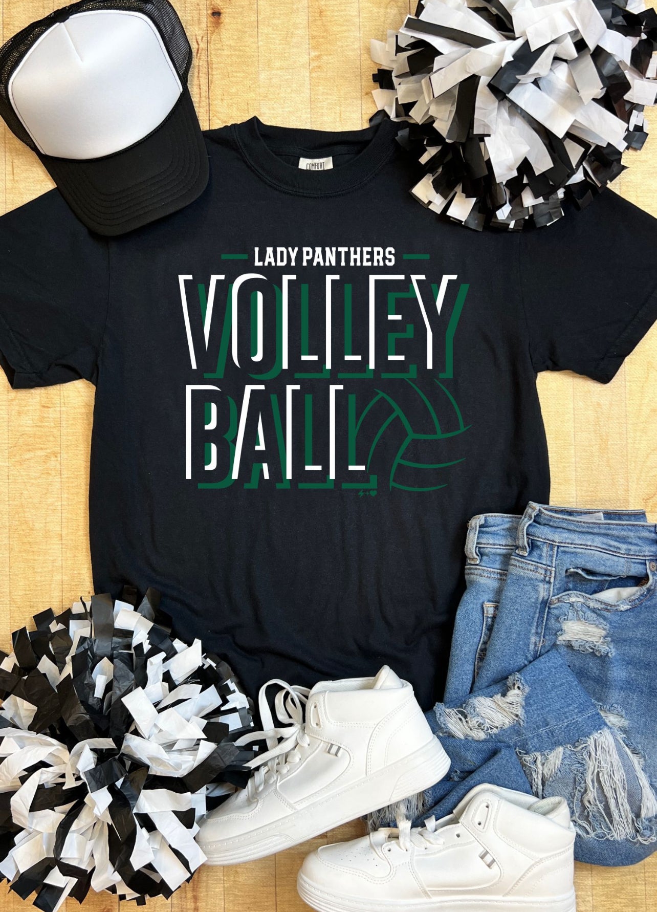 Lady Panthers Triple Volleyball Tee