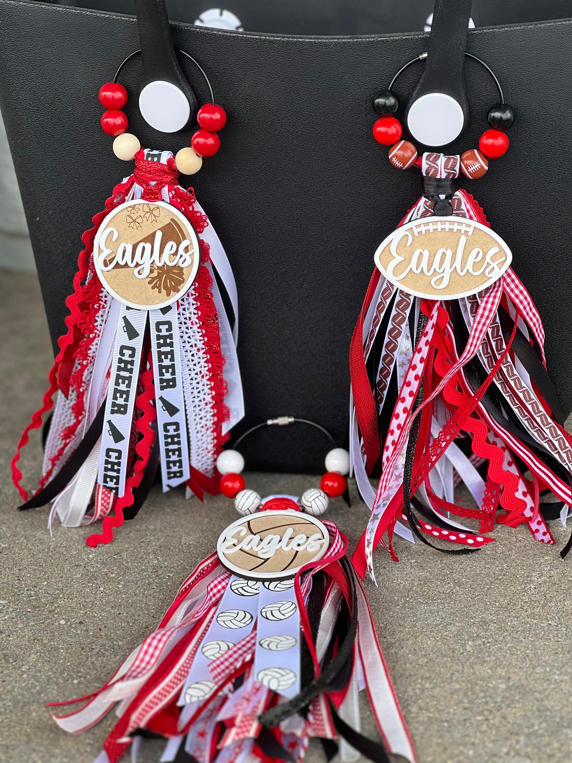 Red Eagles Mascot Bag Charms