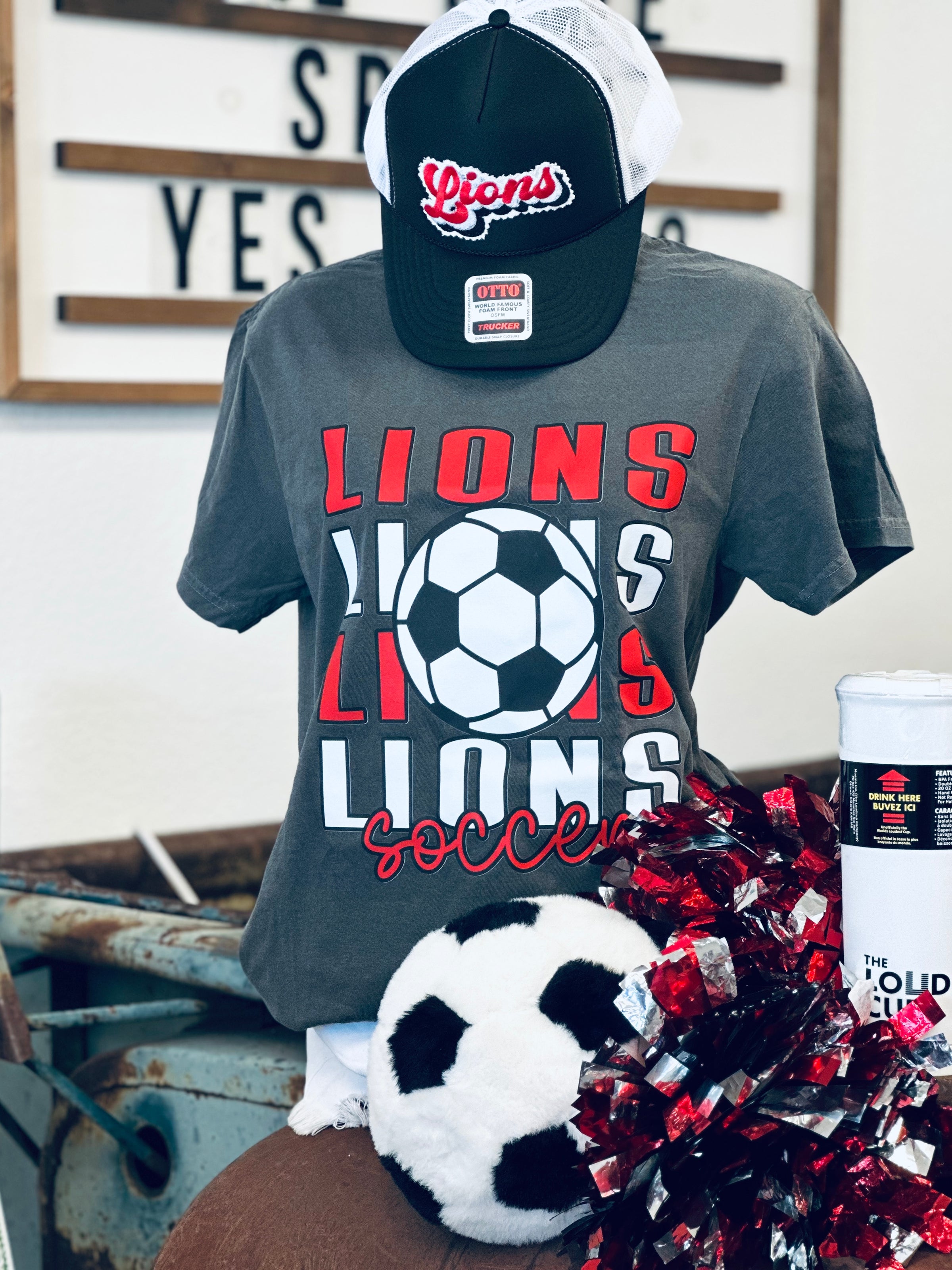 Lions Repeat Soccer Tee