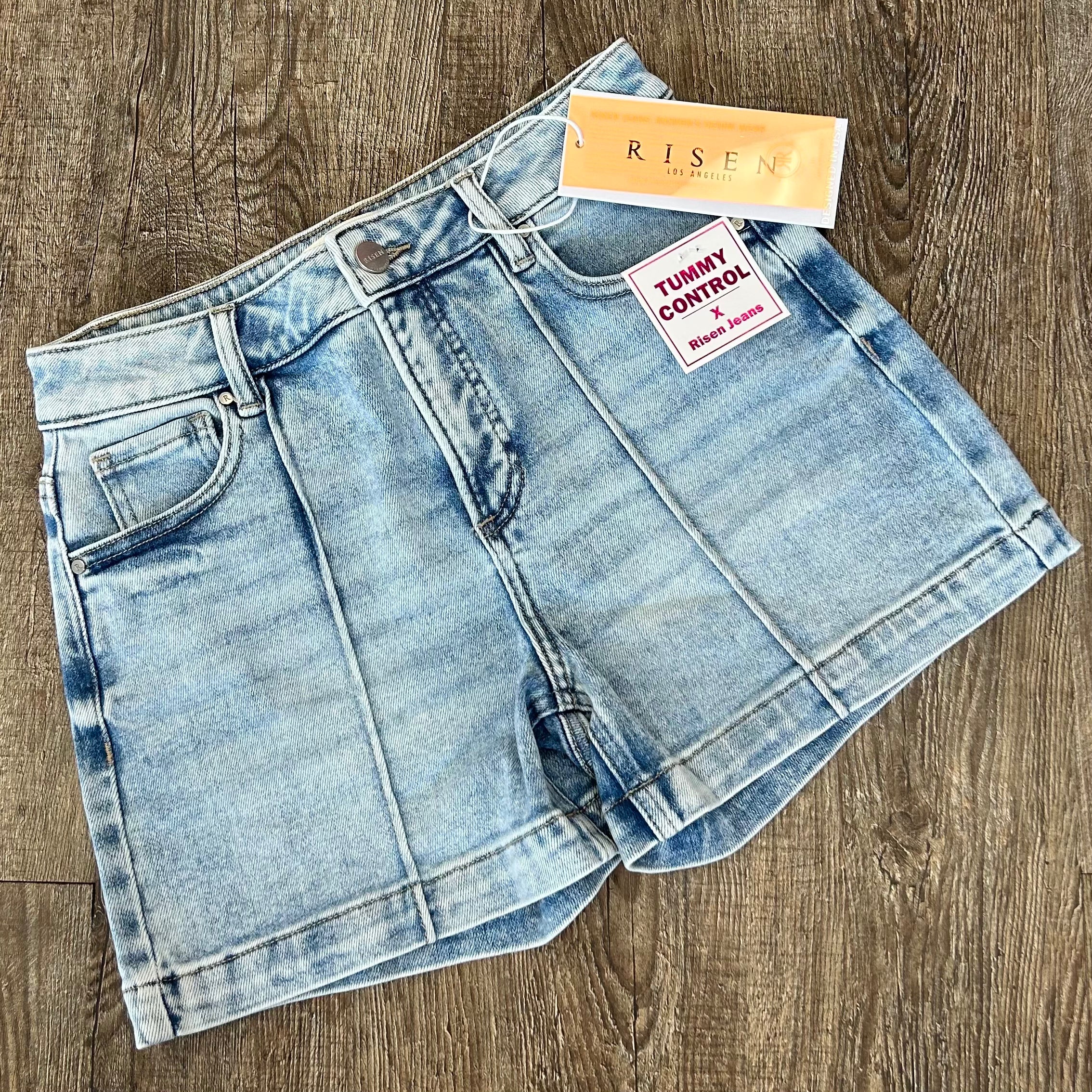 Risen | Tummy Control High Rise Pintuck Shorts